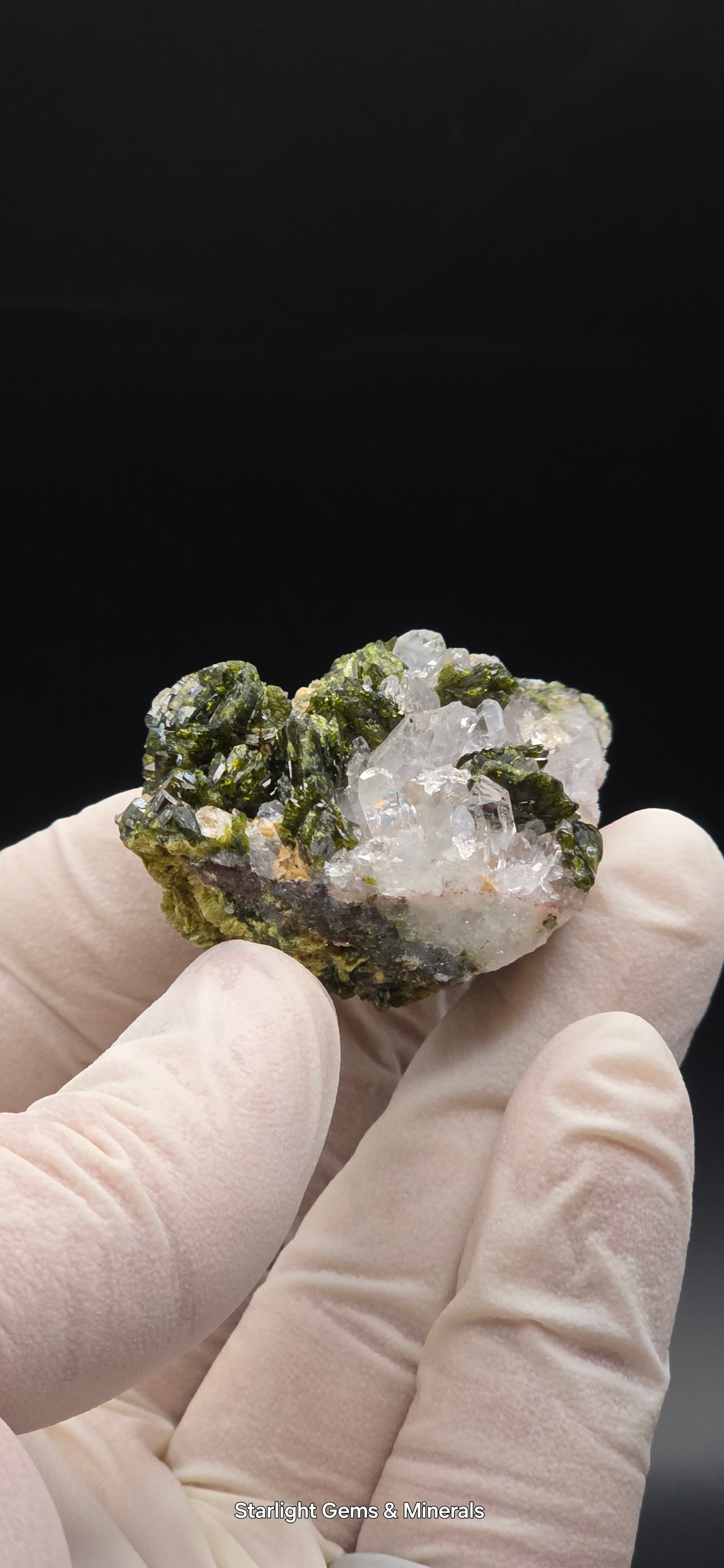 Brazilian Super Seven Quartz w/ Stunning Epidote Blades!