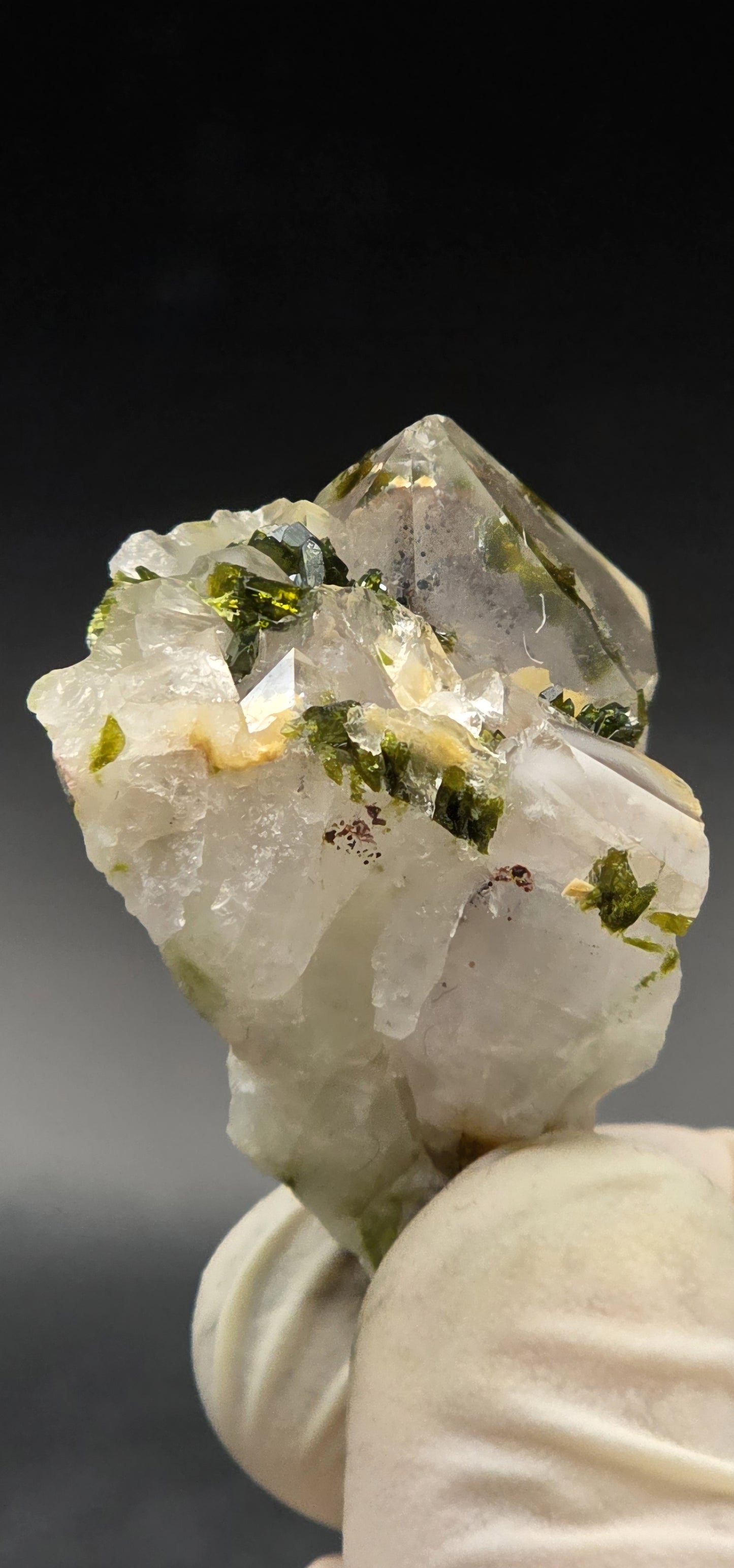 Amazing Super Seven Phantom Quartz w/ Stunning Stratified Epidote Phantoms!