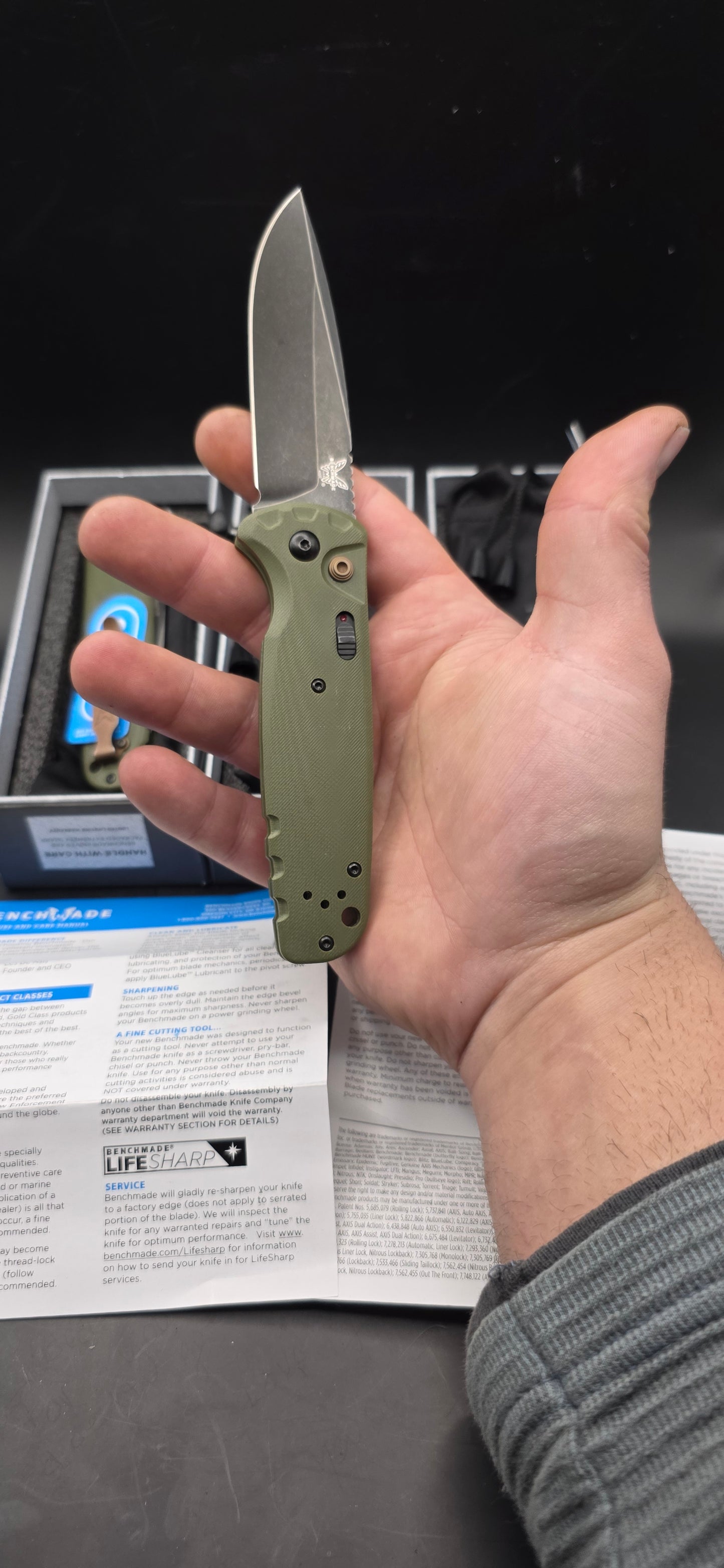 Benchmade 4300BK-CLA Automatic Forestry Pocket Knife