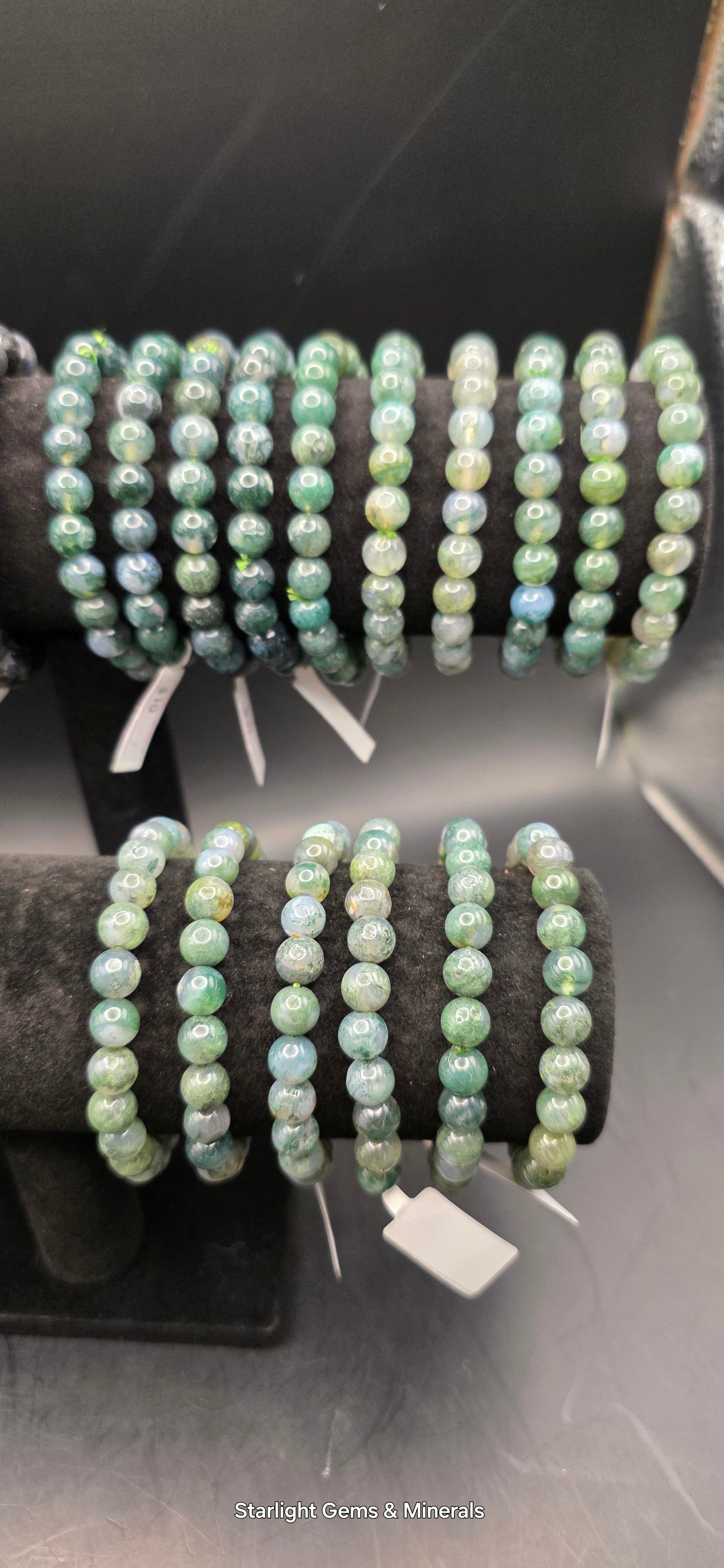 Moss Agate Bracelets