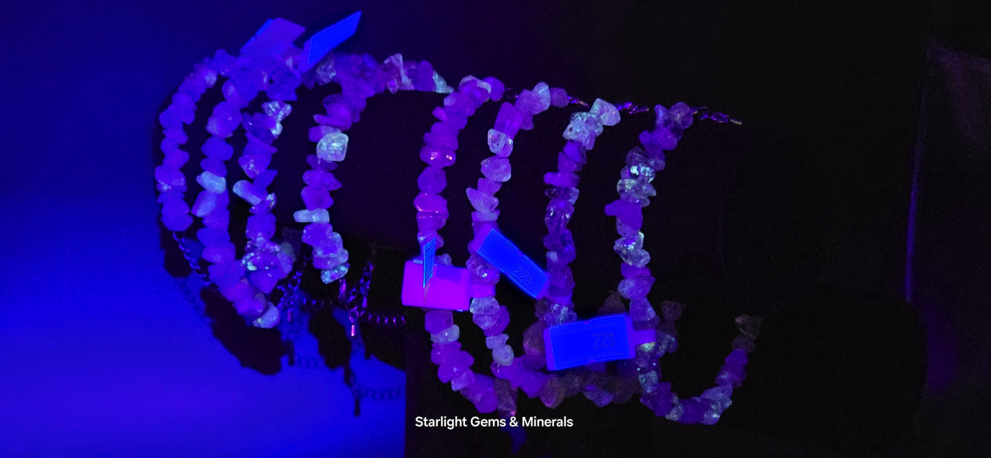 Firefly Spirit Quartz Bracelets. ☆UV Reactive!