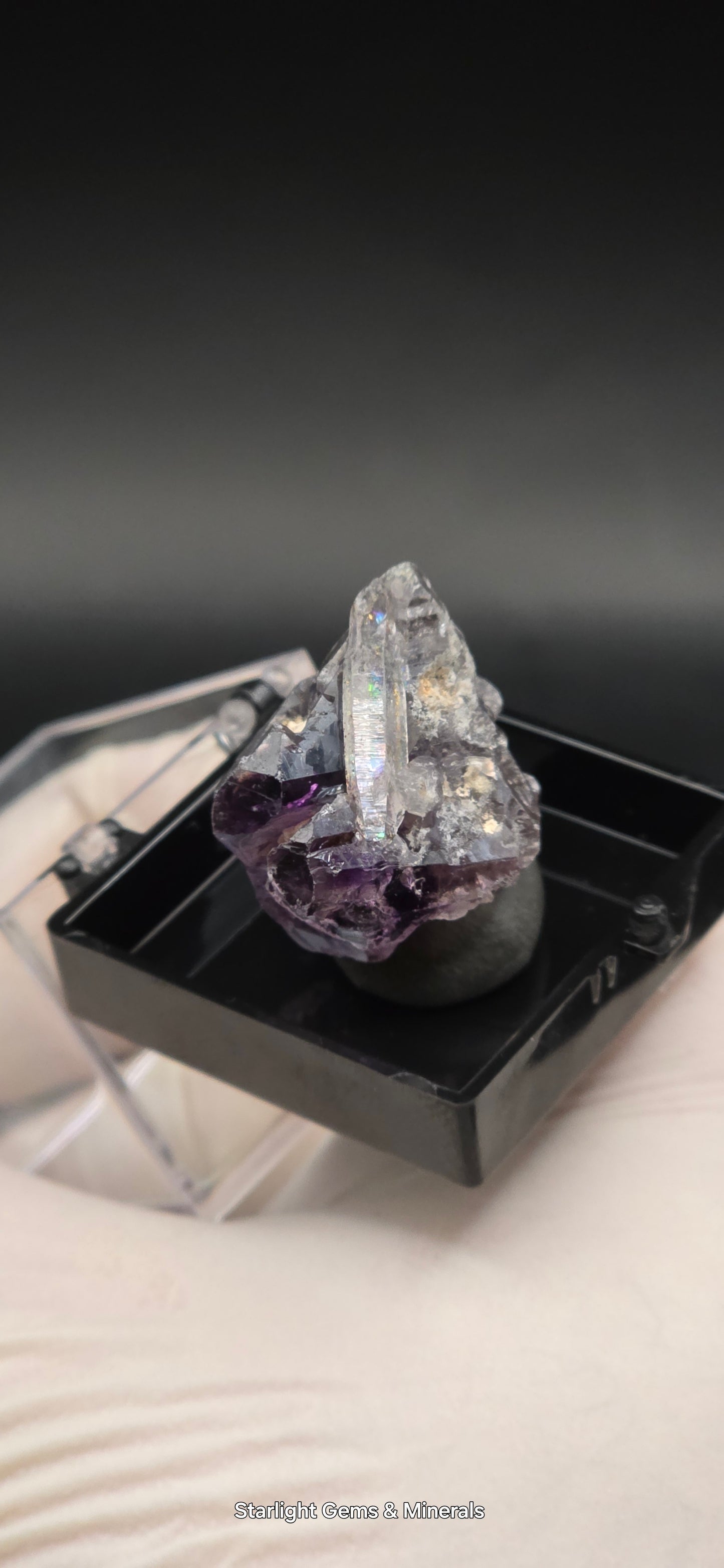 DT Prism Quartz on Shangaan Enhydro Phantom Amethyst Zimbabwe