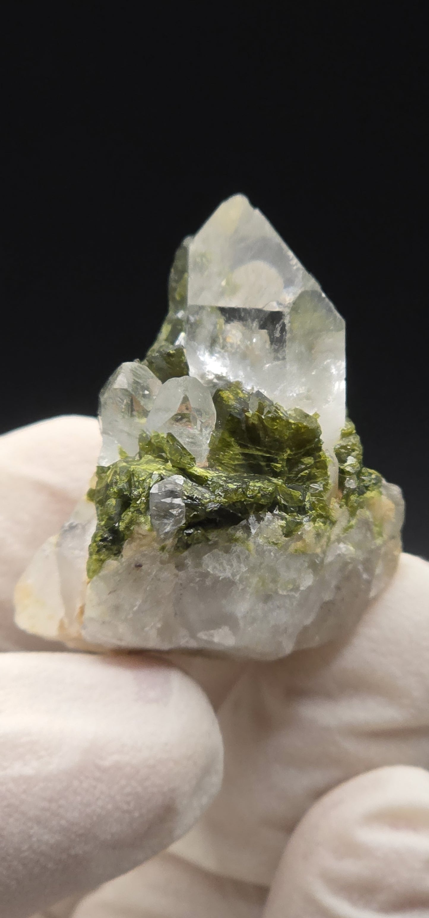 Brazilian Super Seven Quartz Matrix w/ Epidote!
