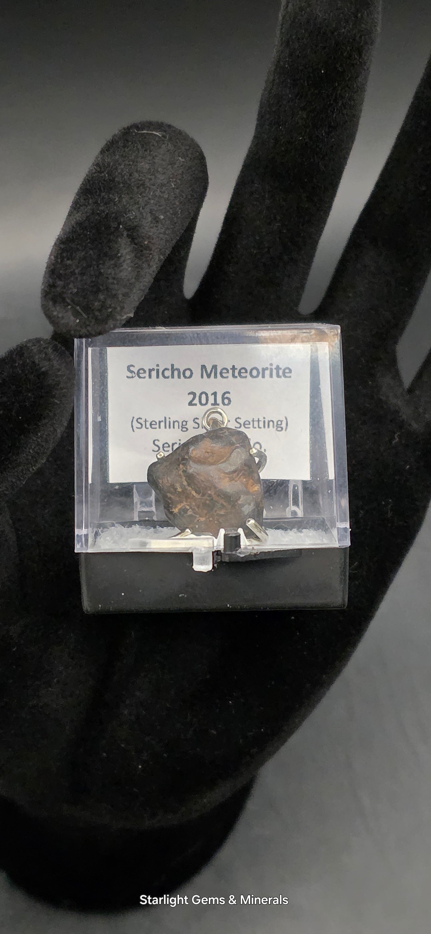 Sericho Meteorite in S-925 Pendant Setting. ( 1 of 2 )