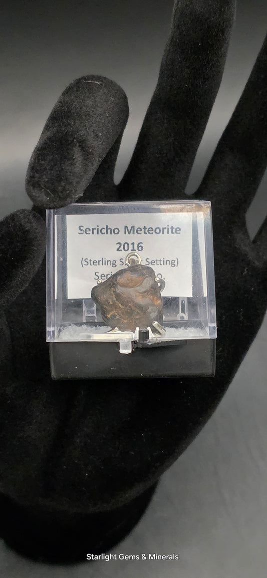 Sericho Meteorite in S-925 Pendant Setting. ( 1 of 2 )