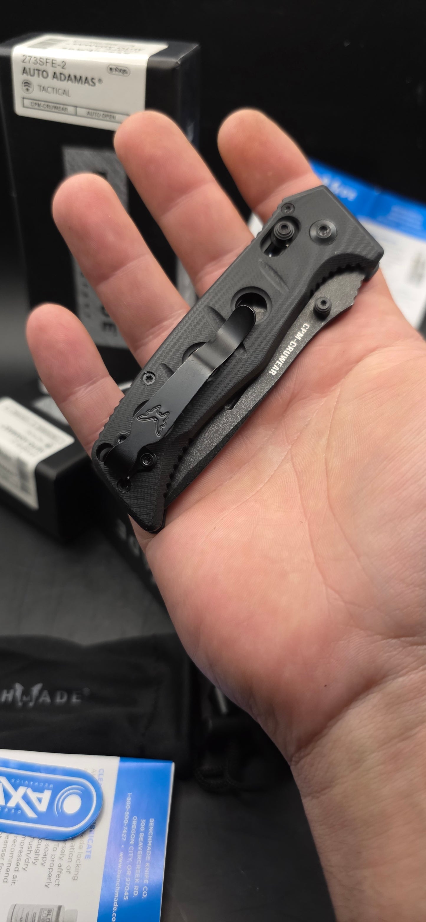 Benchmade 273SFE-2BK Auto Adamas Tactical Pocket Knife