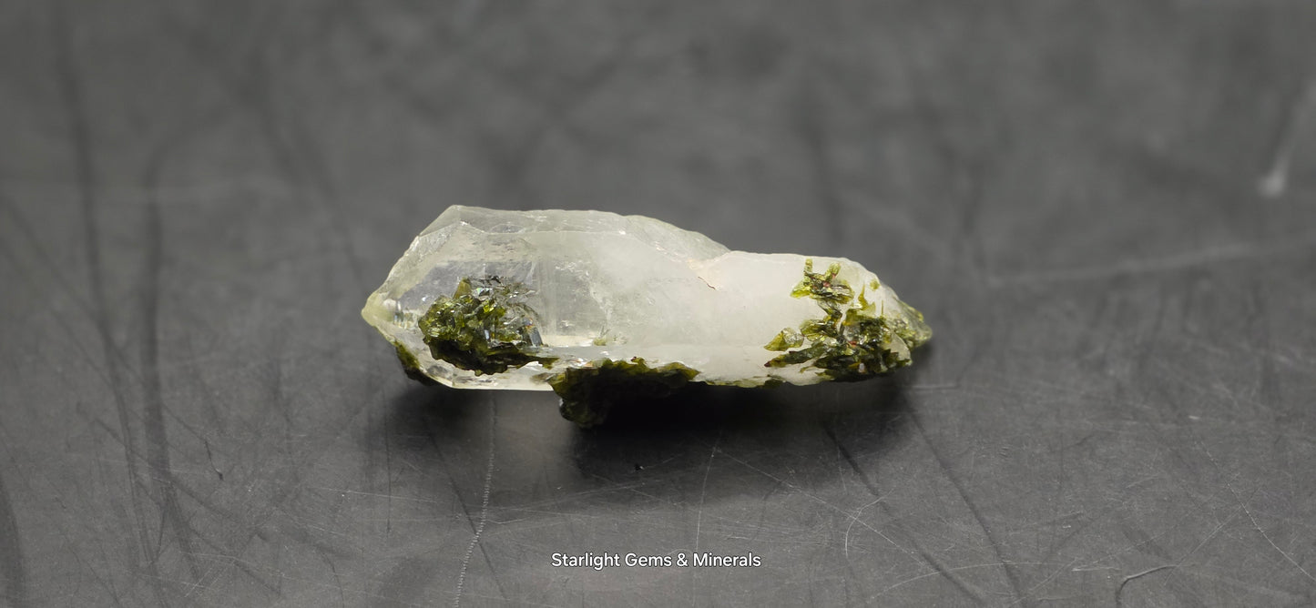 Brazilian S7 Key Quartz w/ Epidote!