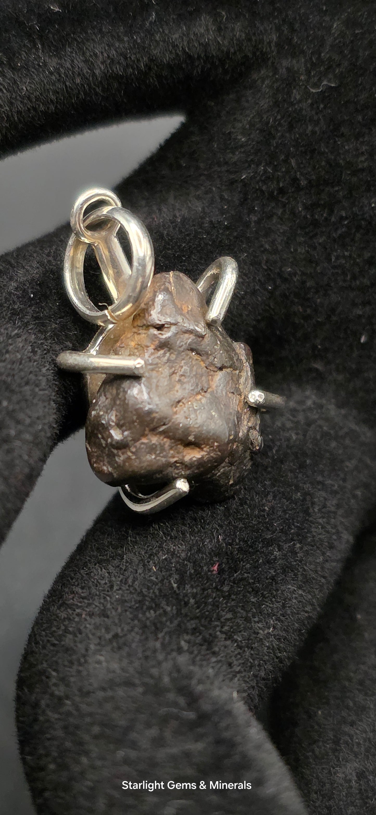 Sericho Meteorite in S-925 Pendant Setting. ( 2 of 2 )