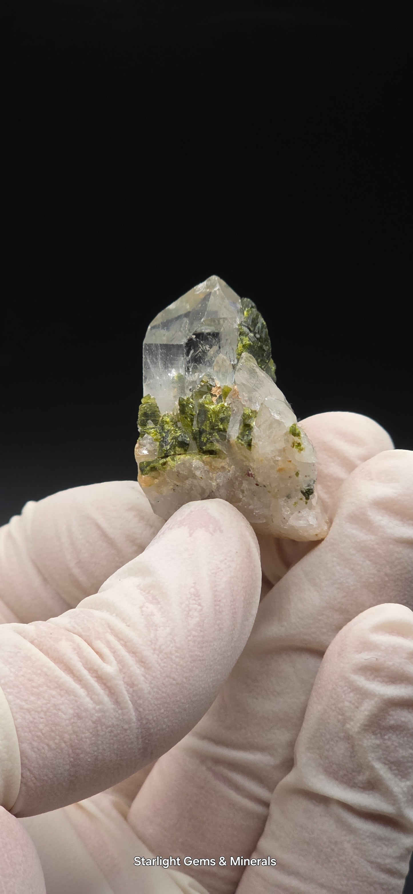 Brazilian Super Seven Quartz Matrix w/ Epidote!