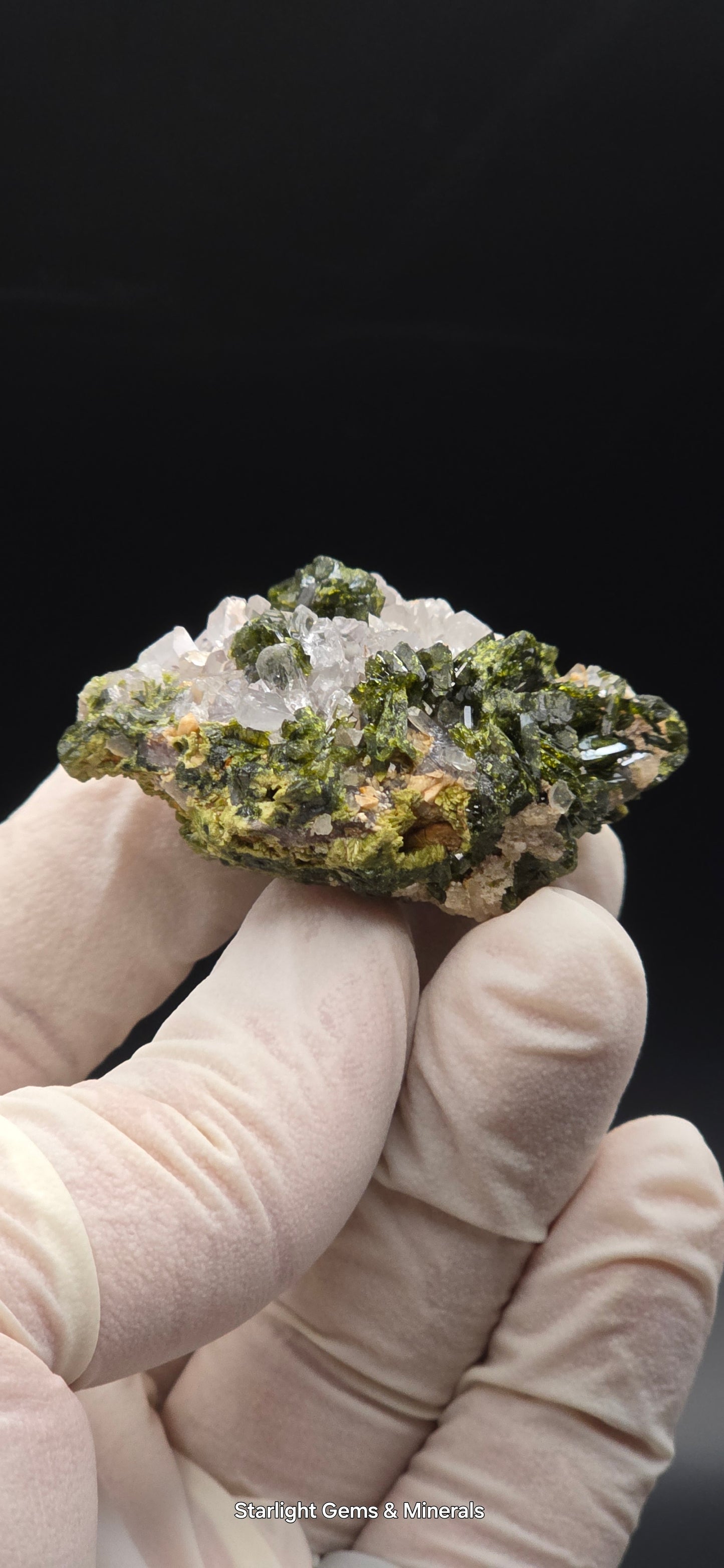 Brazilian Super Seven Quartz w/ Stunning Epidote Blades!