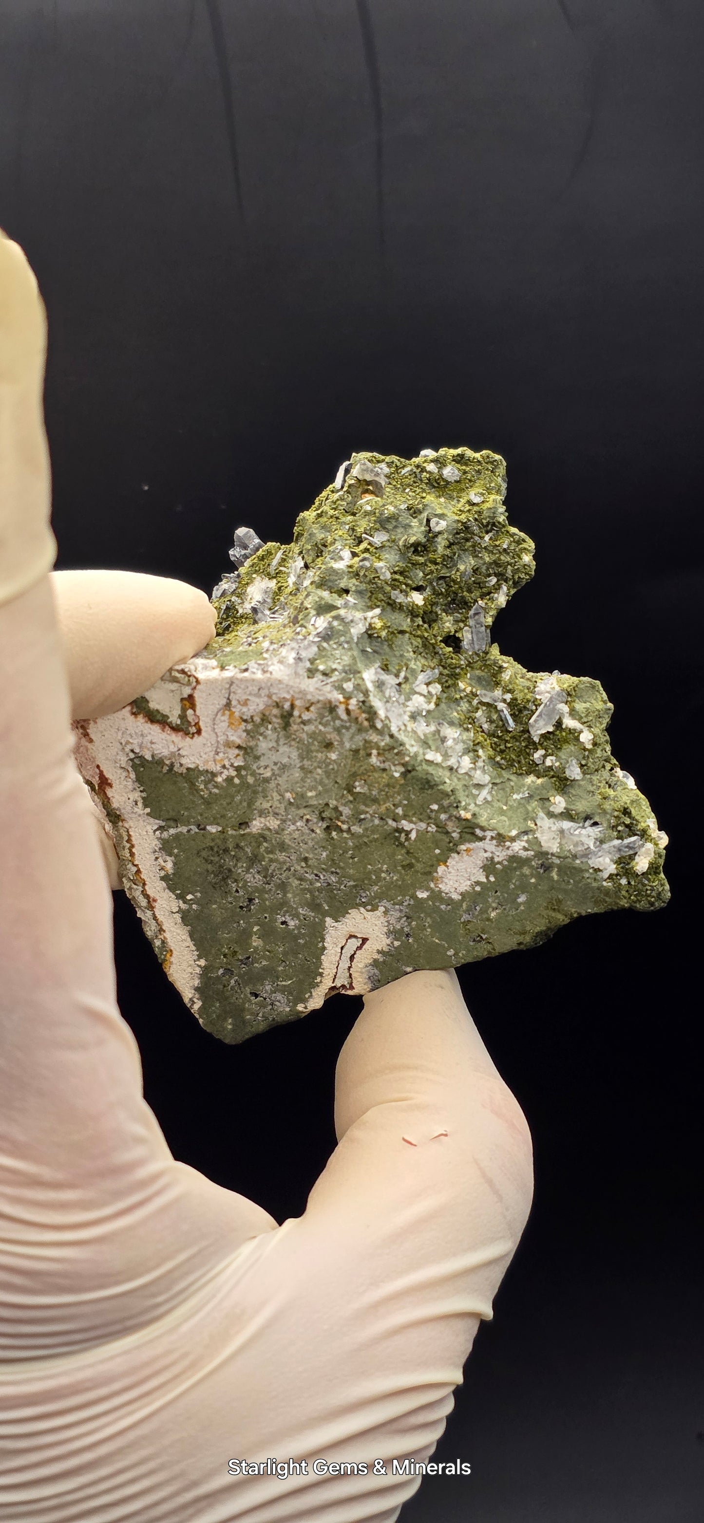 Epidote and Chlorite Included Brazilian Super Seven Quartz Matrix Forest!