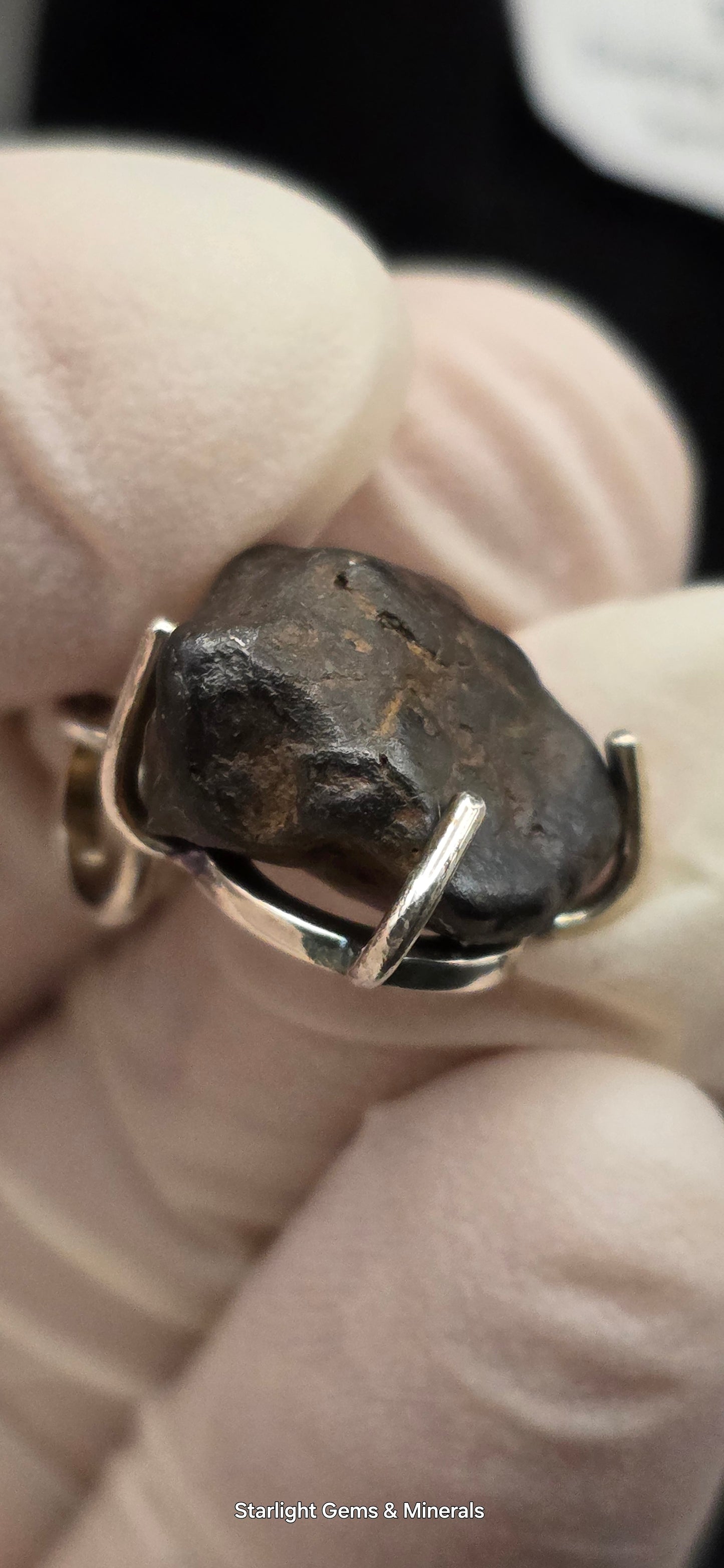 Sericho Meteorite in S-925 Pendant Setting. ( 1 of 2 )