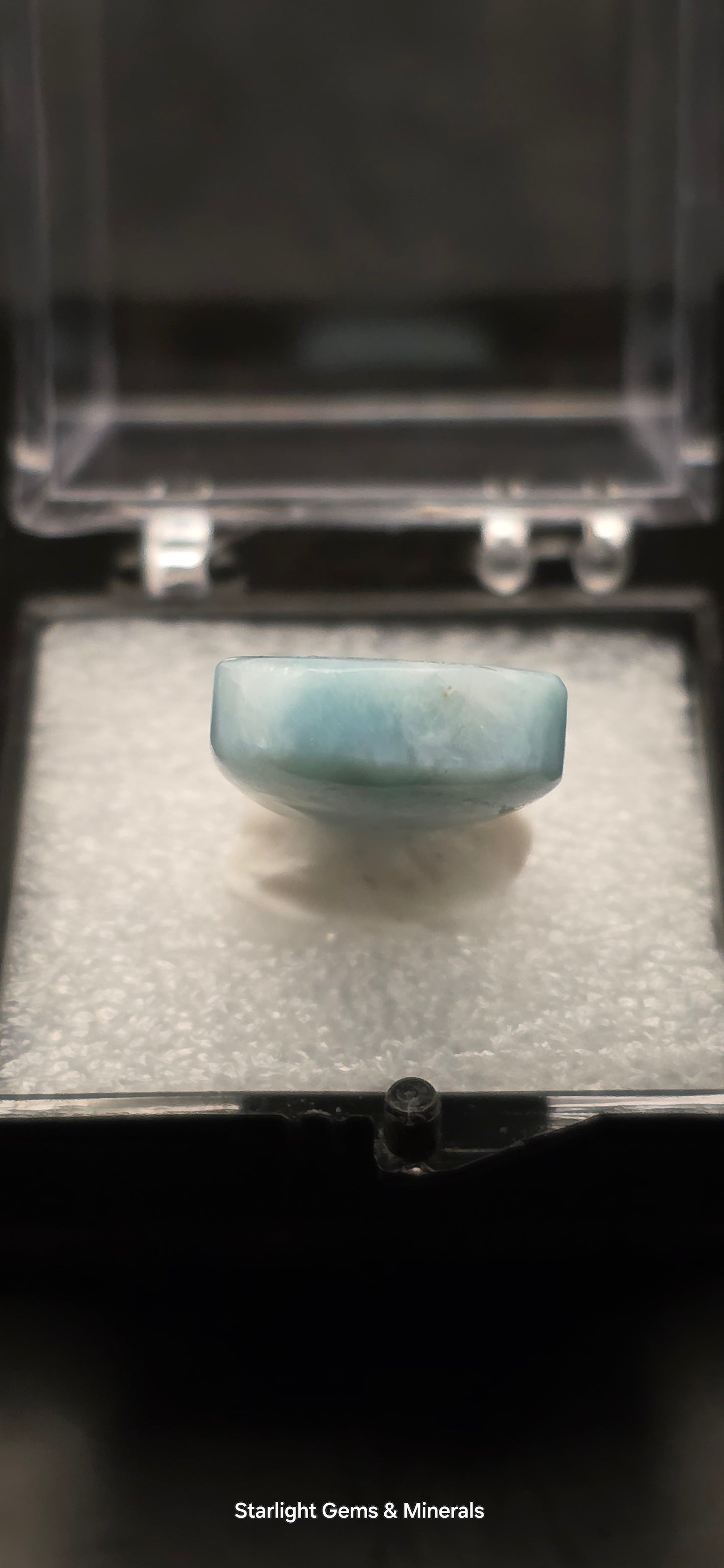 High Clarity Larimar Eggdrop Pendant!