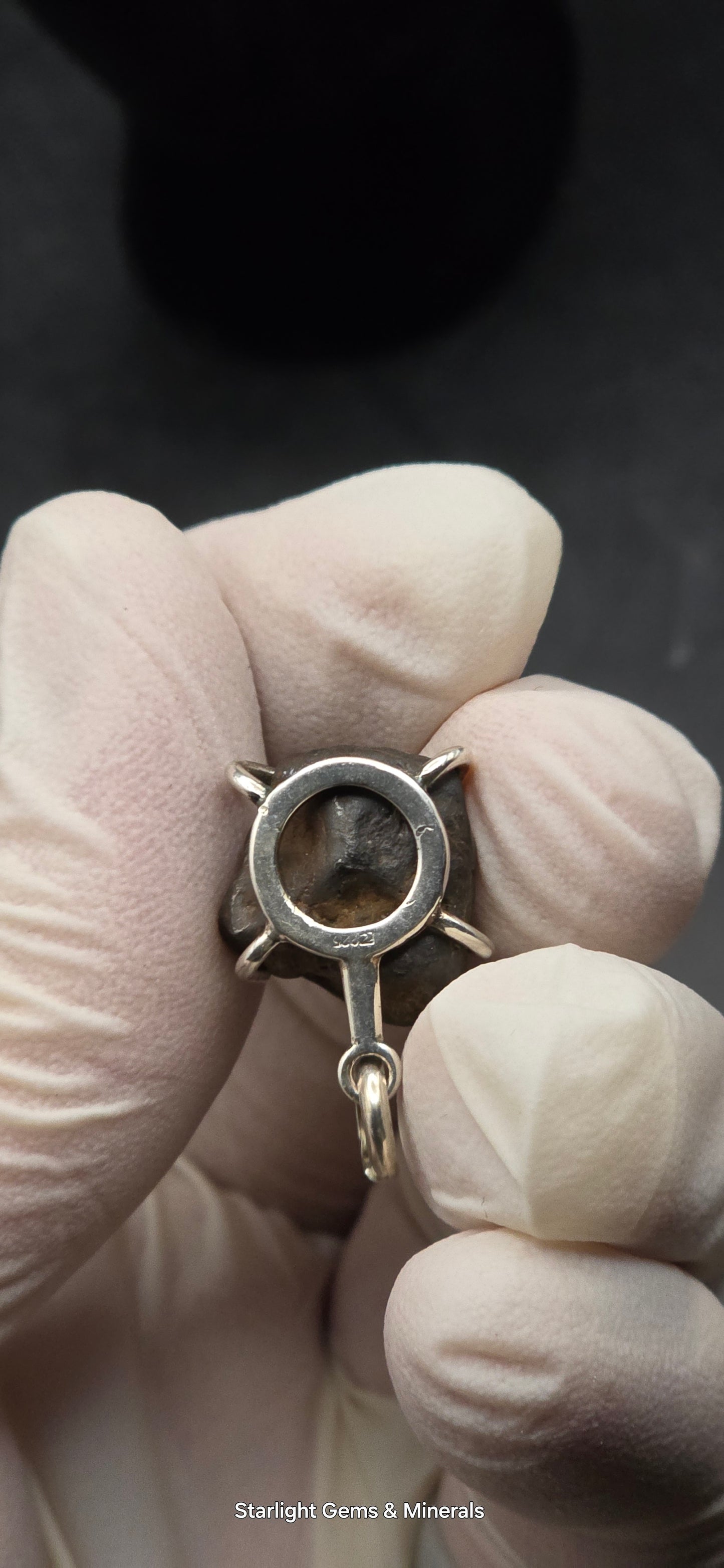 Sericho Meteorite in S-925 Pendant Setting. ( 1 of 2 )