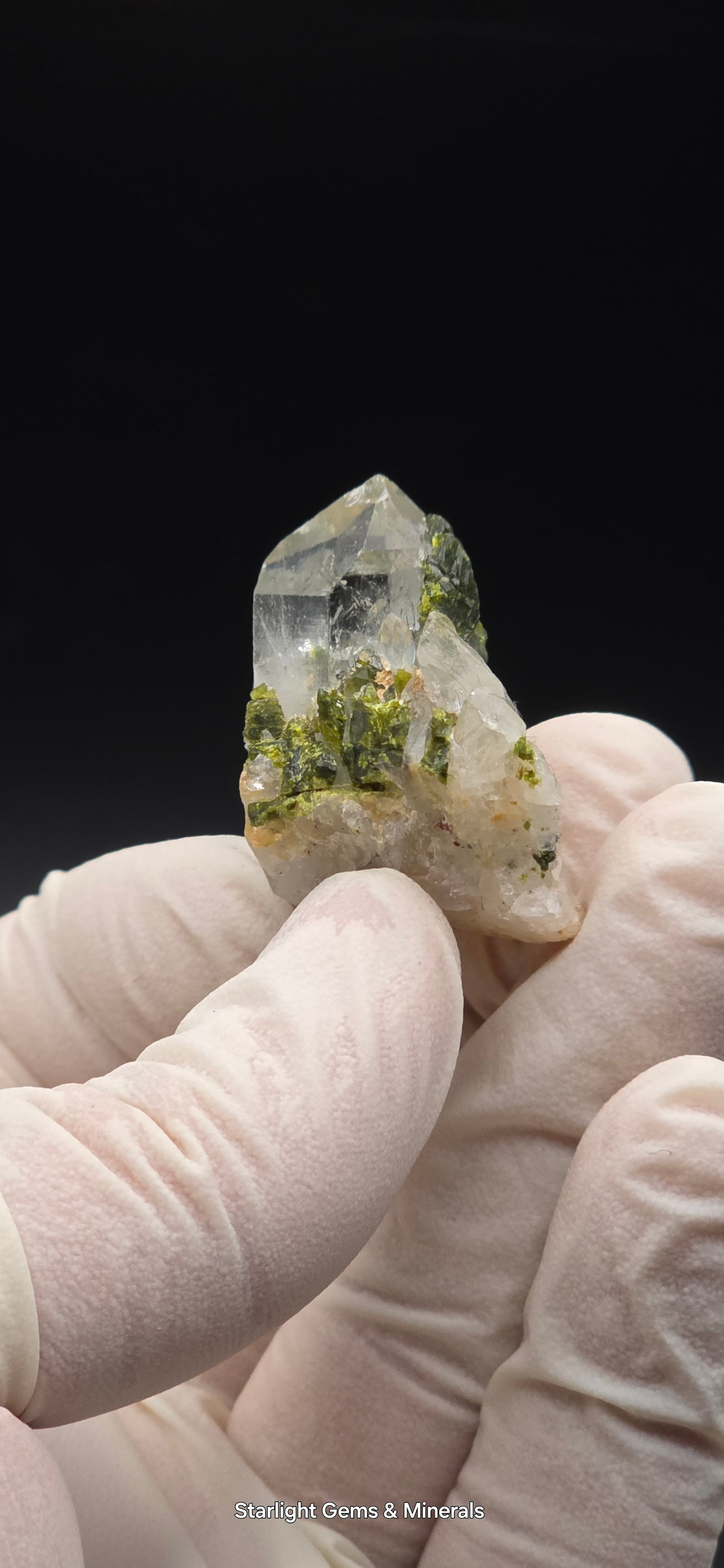 Brazilian Super Seven Quartz Matrix w/ Epidote!