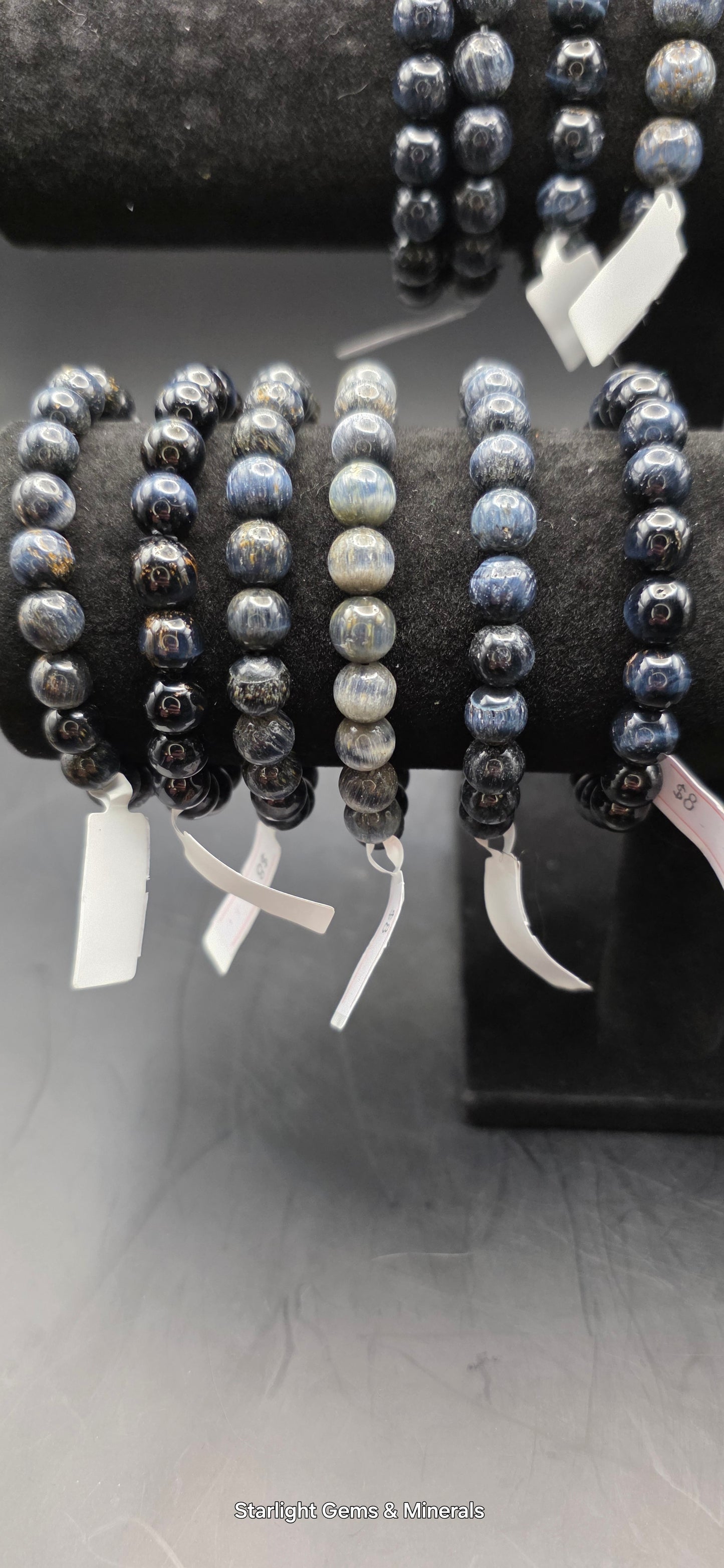 Vivid Blue Tiger Eye Bracelet, (M).