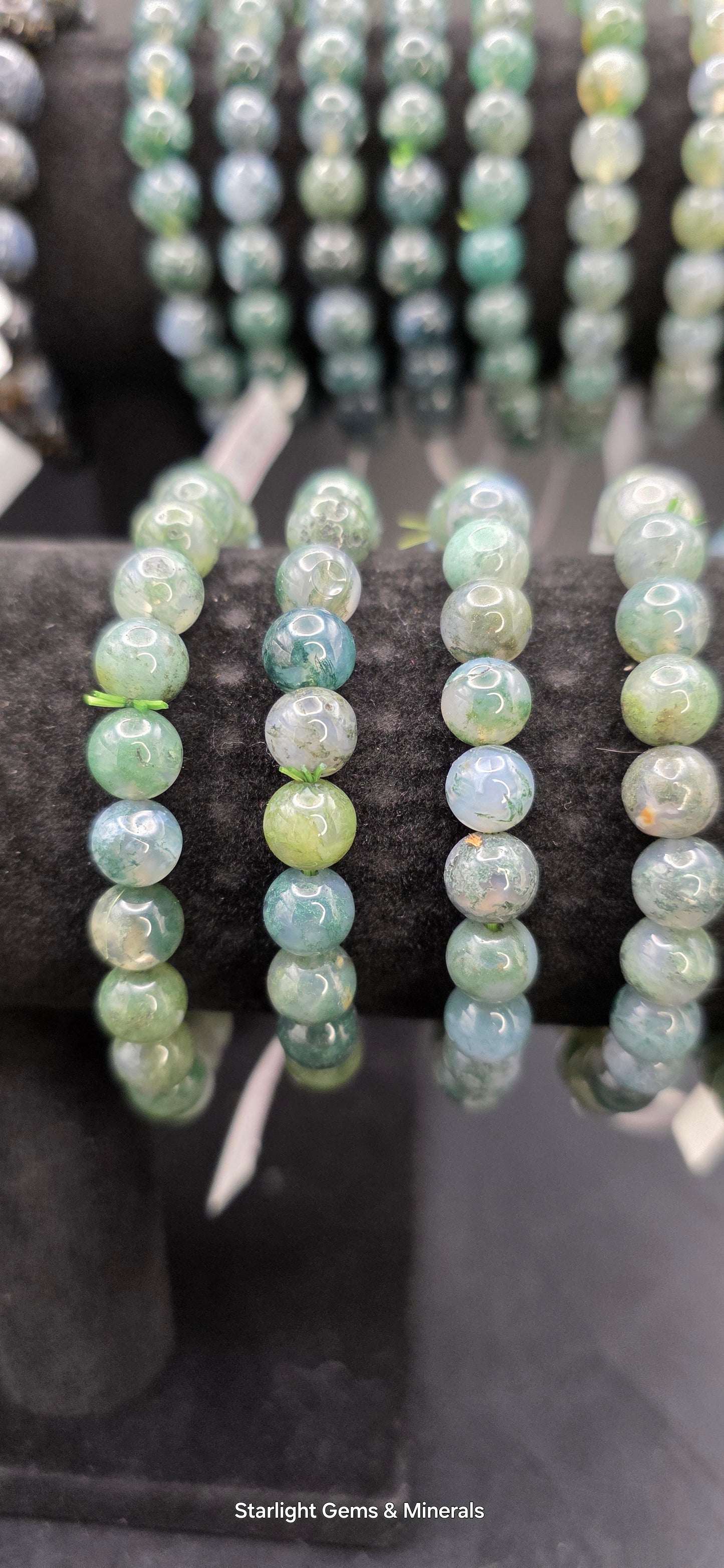 Moss Agate Bracelets