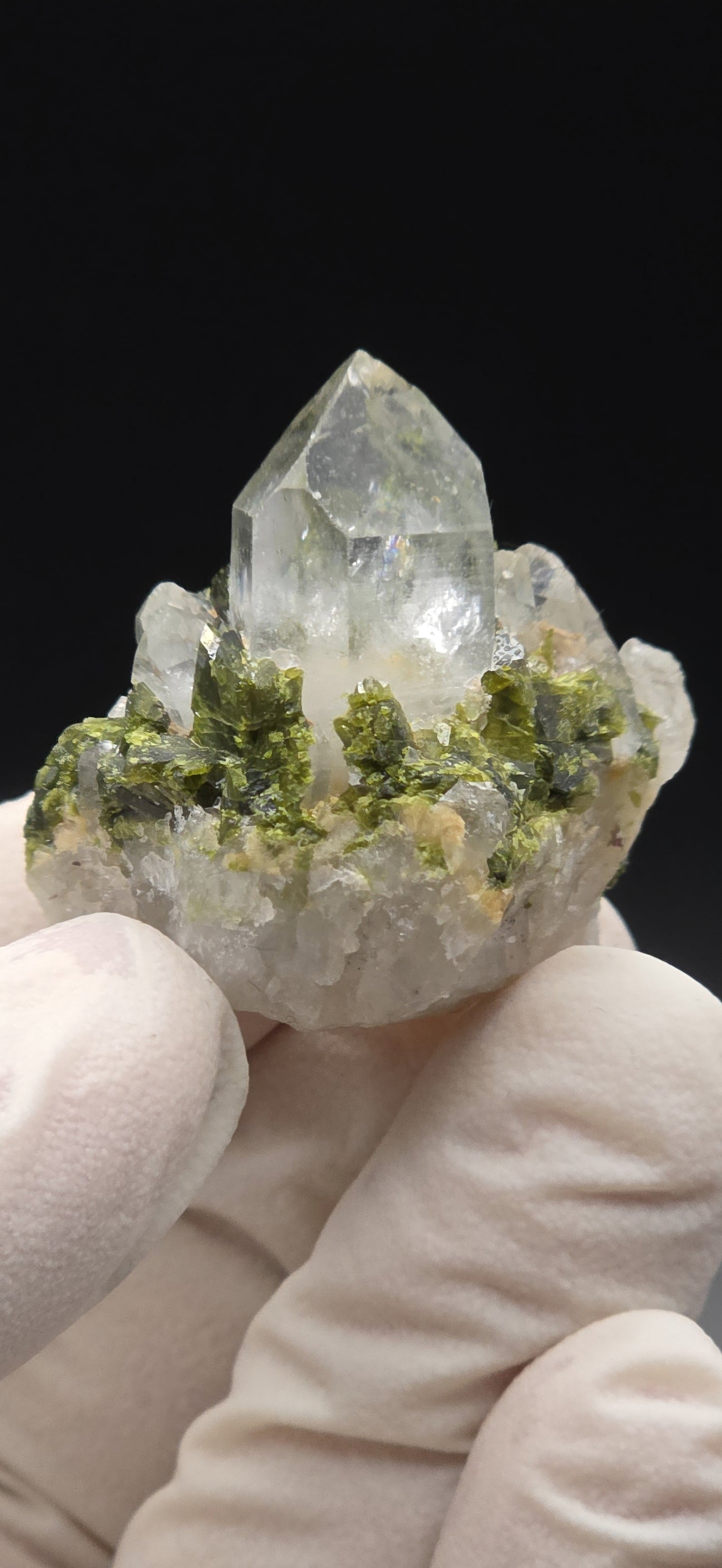 Brazilian Super Seven Quartz Matrix w/ Epidote!