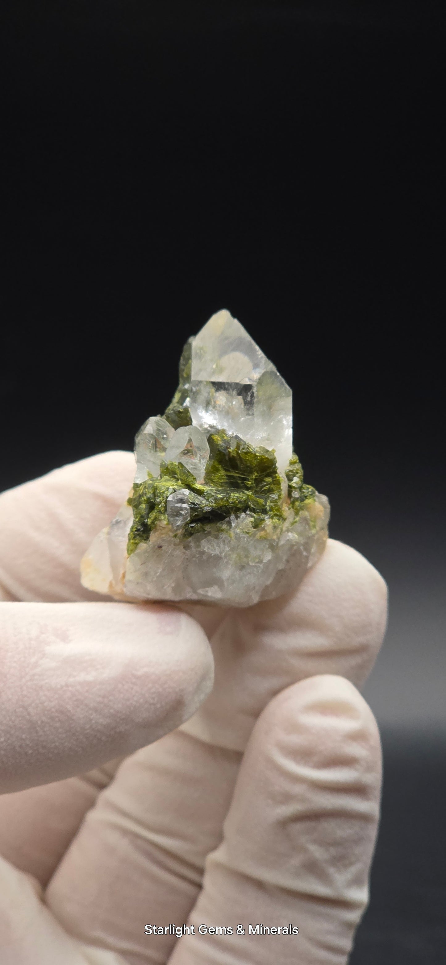 Brazilian Super Seven Quartz Matrix w/ Epidote!