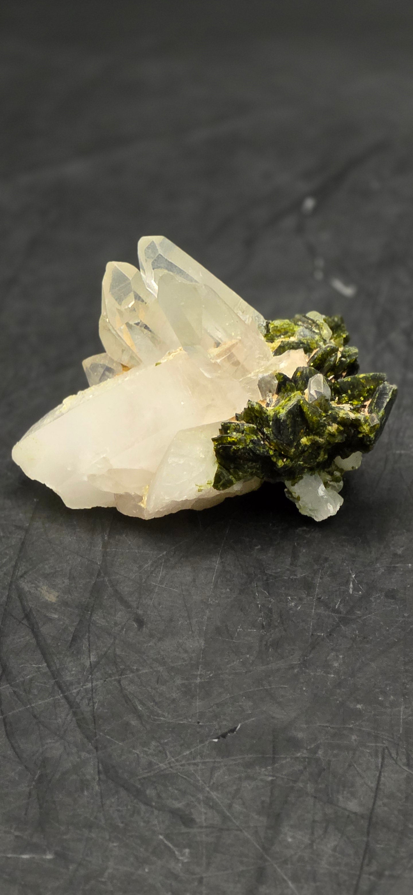 Brazilian S7 Quartz & Epidote Bloom, w/ Sprites!