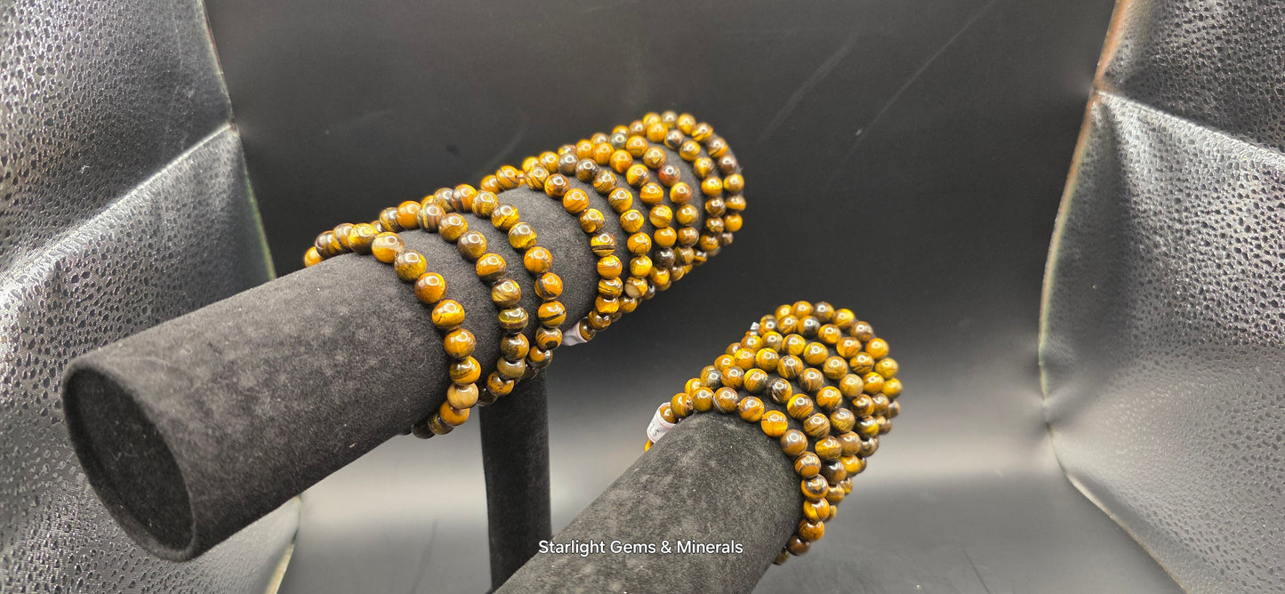 Vivid Tiger Eye Bracelet (High Clarity)