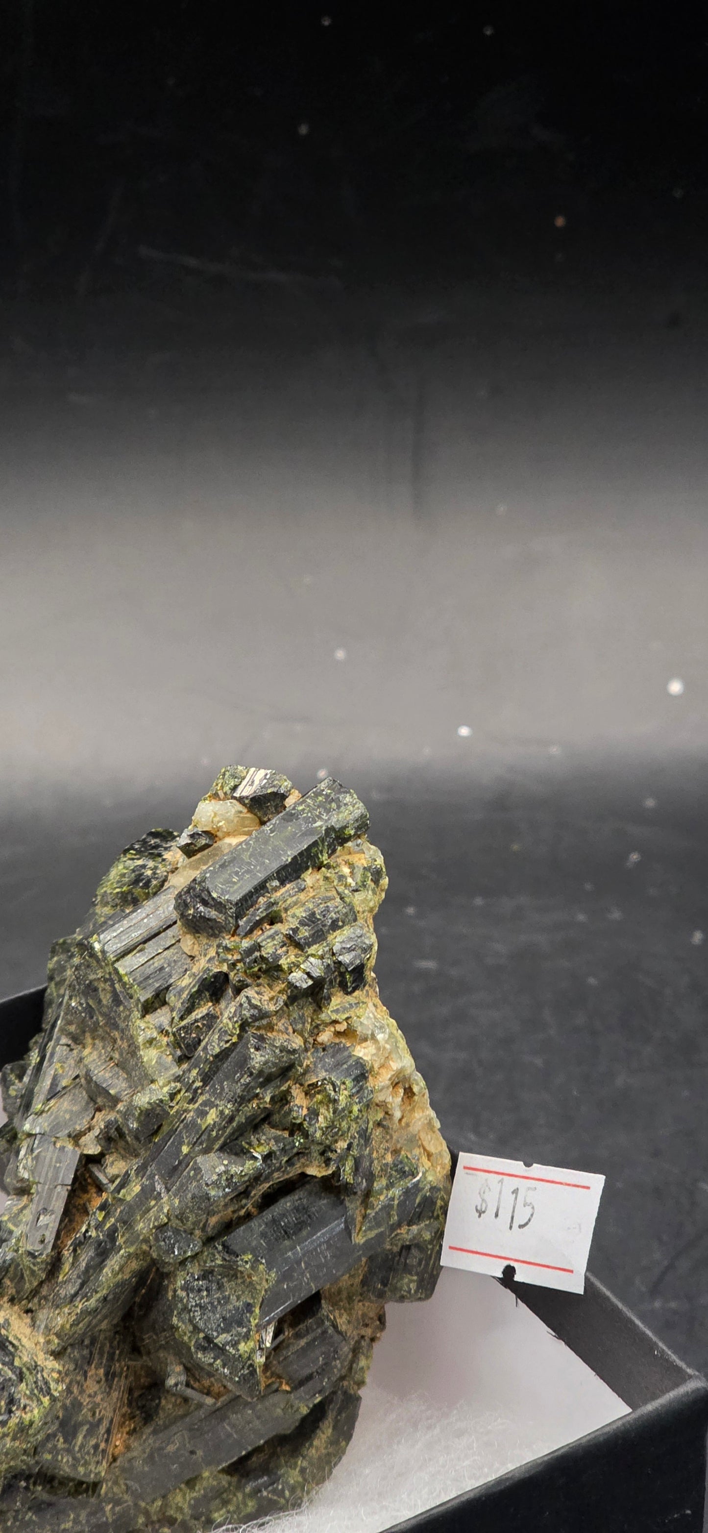 Green Tourmaline Matrix w/Epidote - Brazil *3