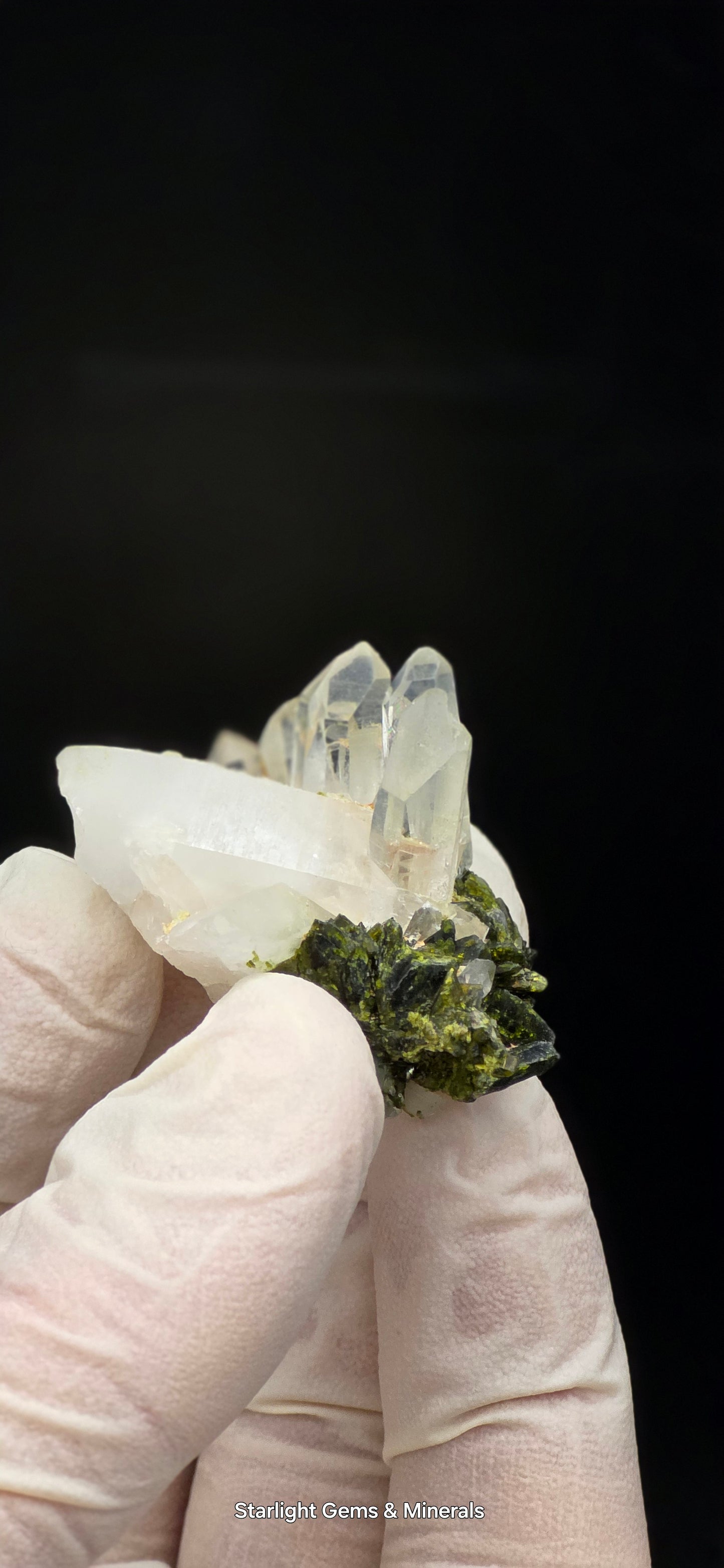 Brazilian S7 Quartz & Epidote Bloom, w/ Sprites!