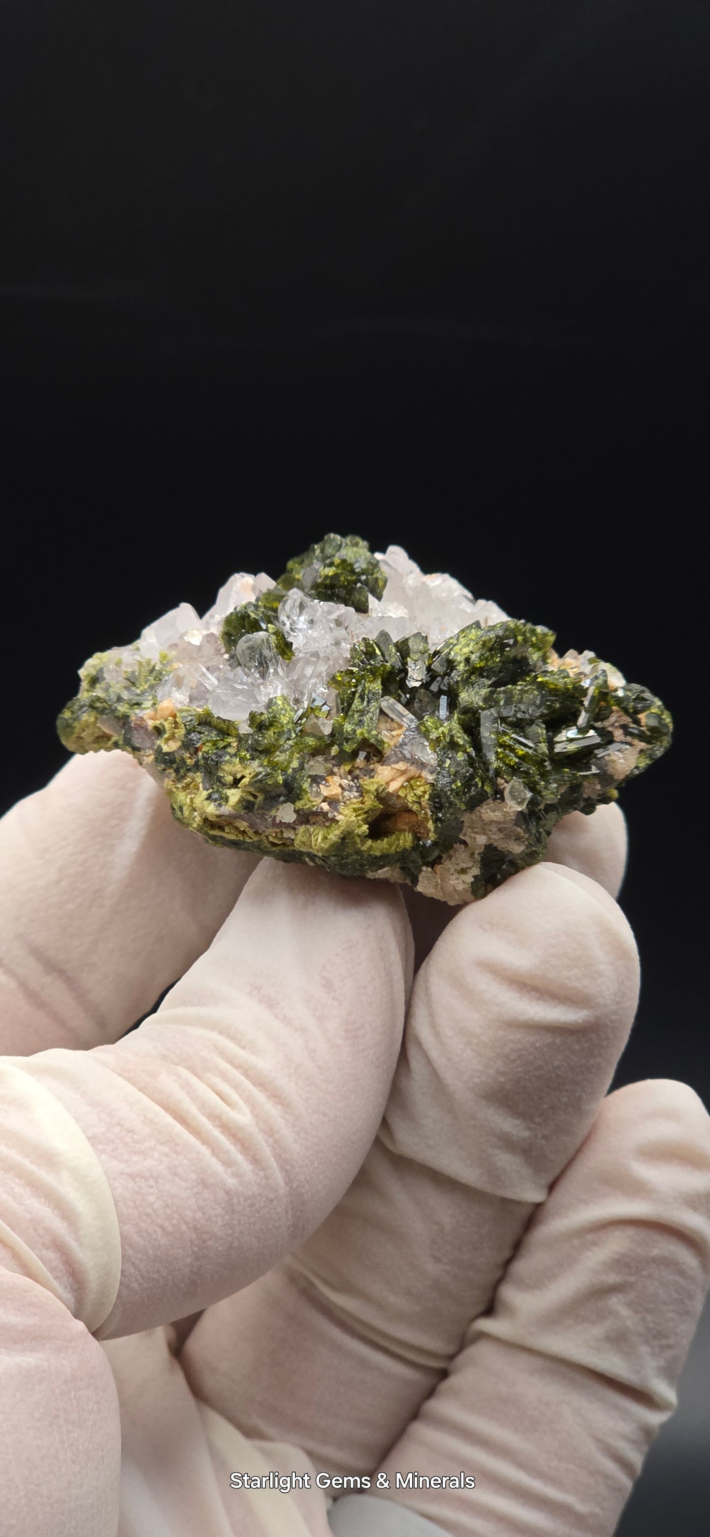 Brazilian Super Seven Quartz w/ Stunning Epidote Blades!