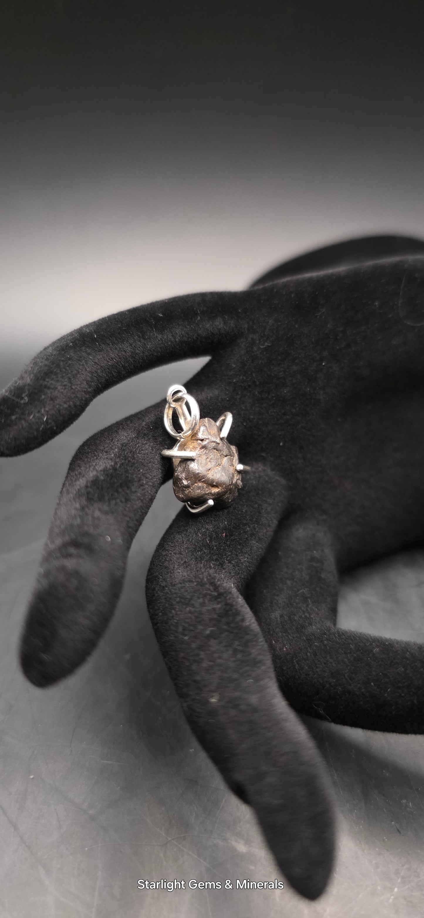 Sericho Meteorite in S-925 Pendant Setting. ( 2 of 2 )