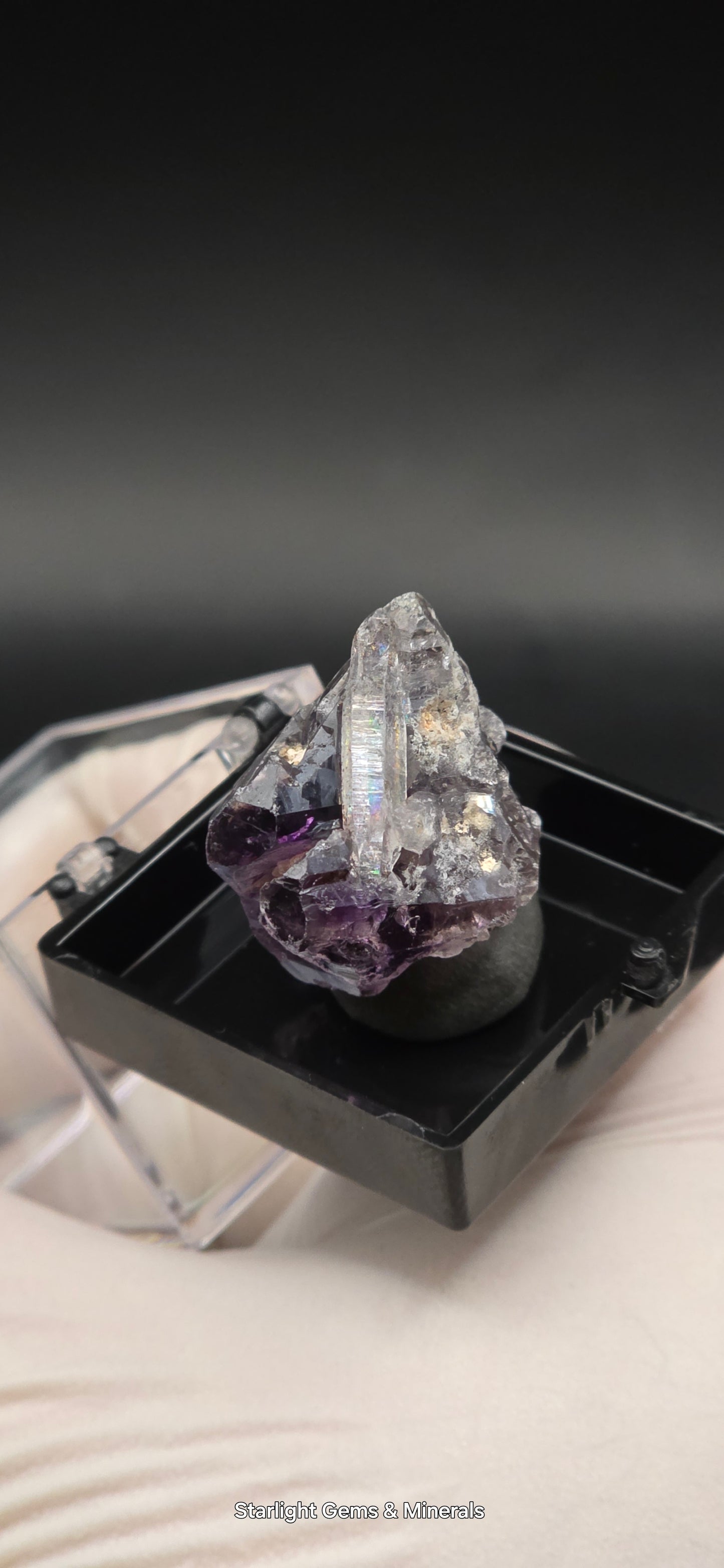 DT Prism Quartz on Shangaan Enhydro Phantom Amethyst Zimbabwe