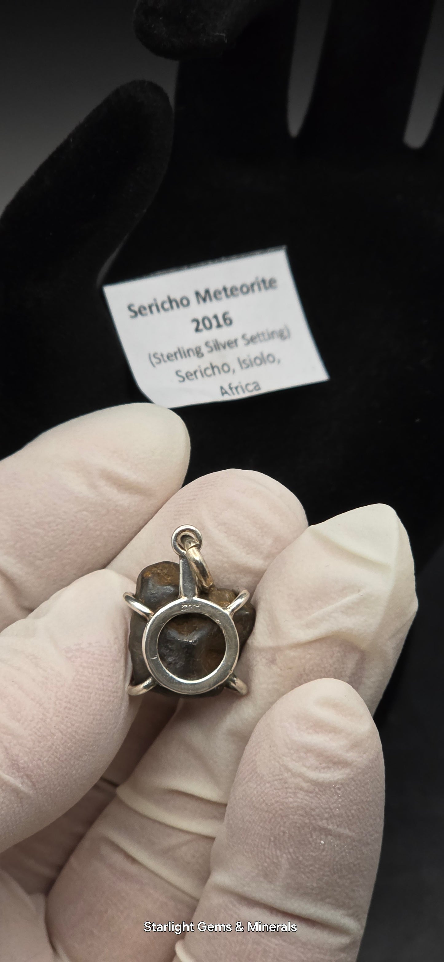Sericho Meteorite in S-925 Pendant Setting. ( 1 of 2 )