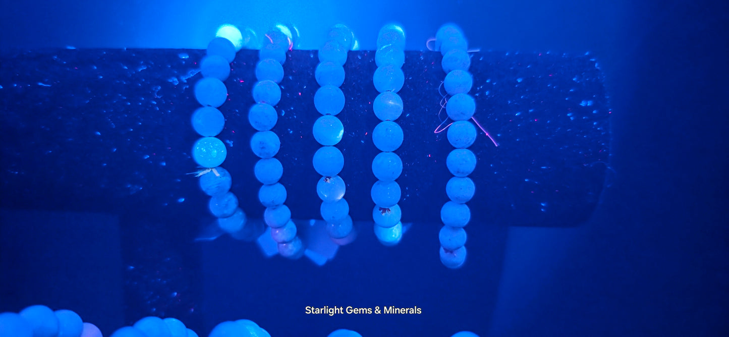 (Clear) Hackmanite Bracelet, UV Effects☆