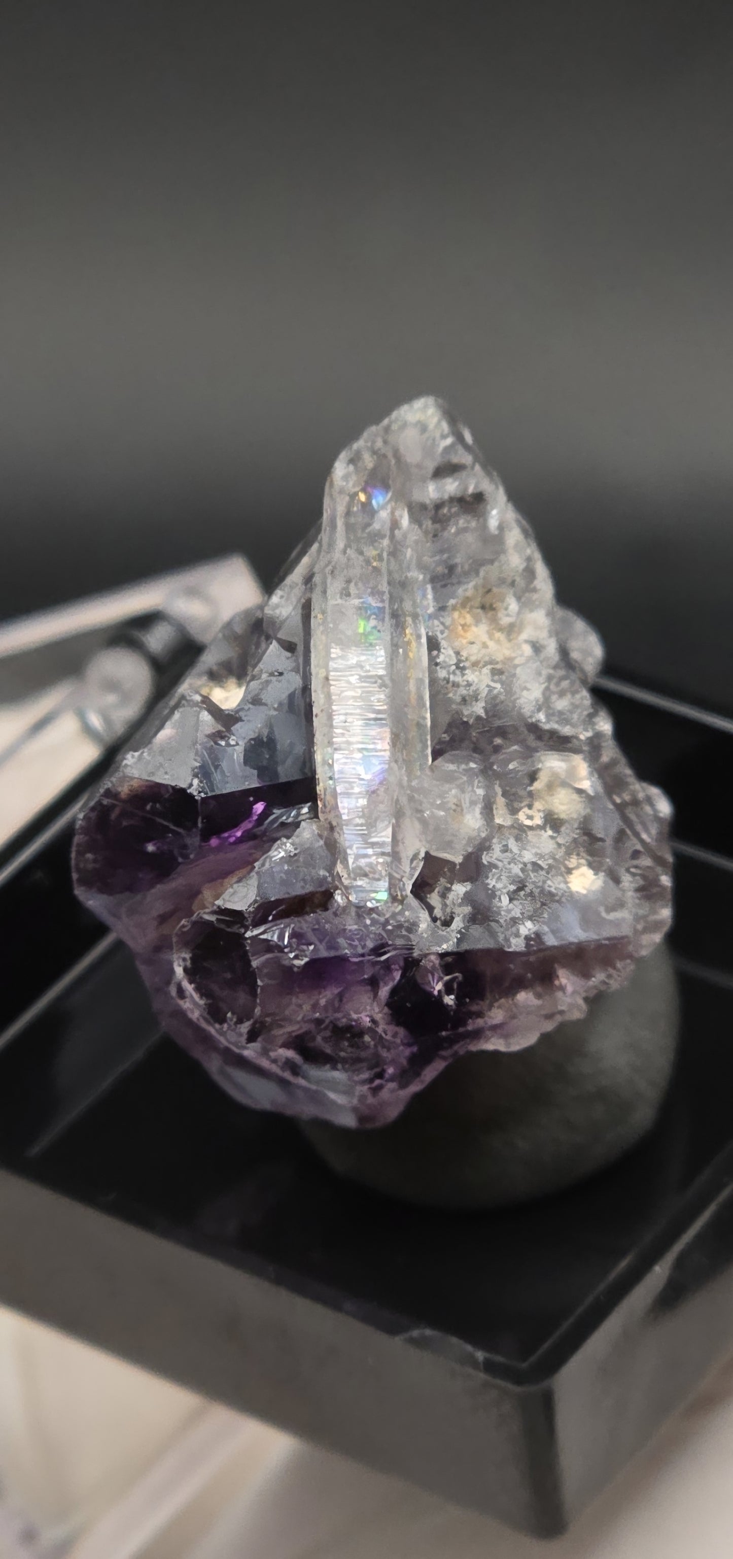 DT Prism Quartz on Shangaan Enhydro Phantom Amethyst Zimbabwe