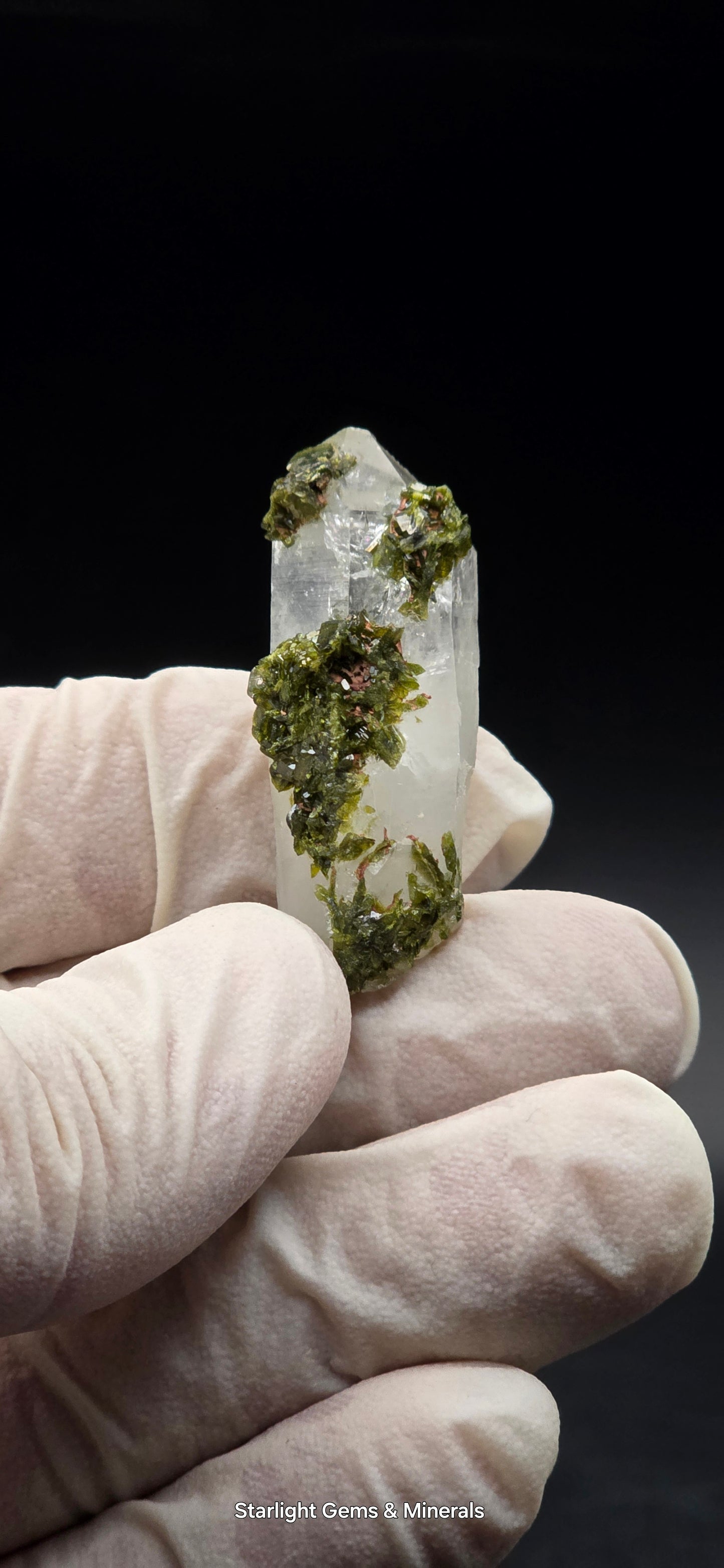 Brazilian S7 Key Quartz w/ Epidote!