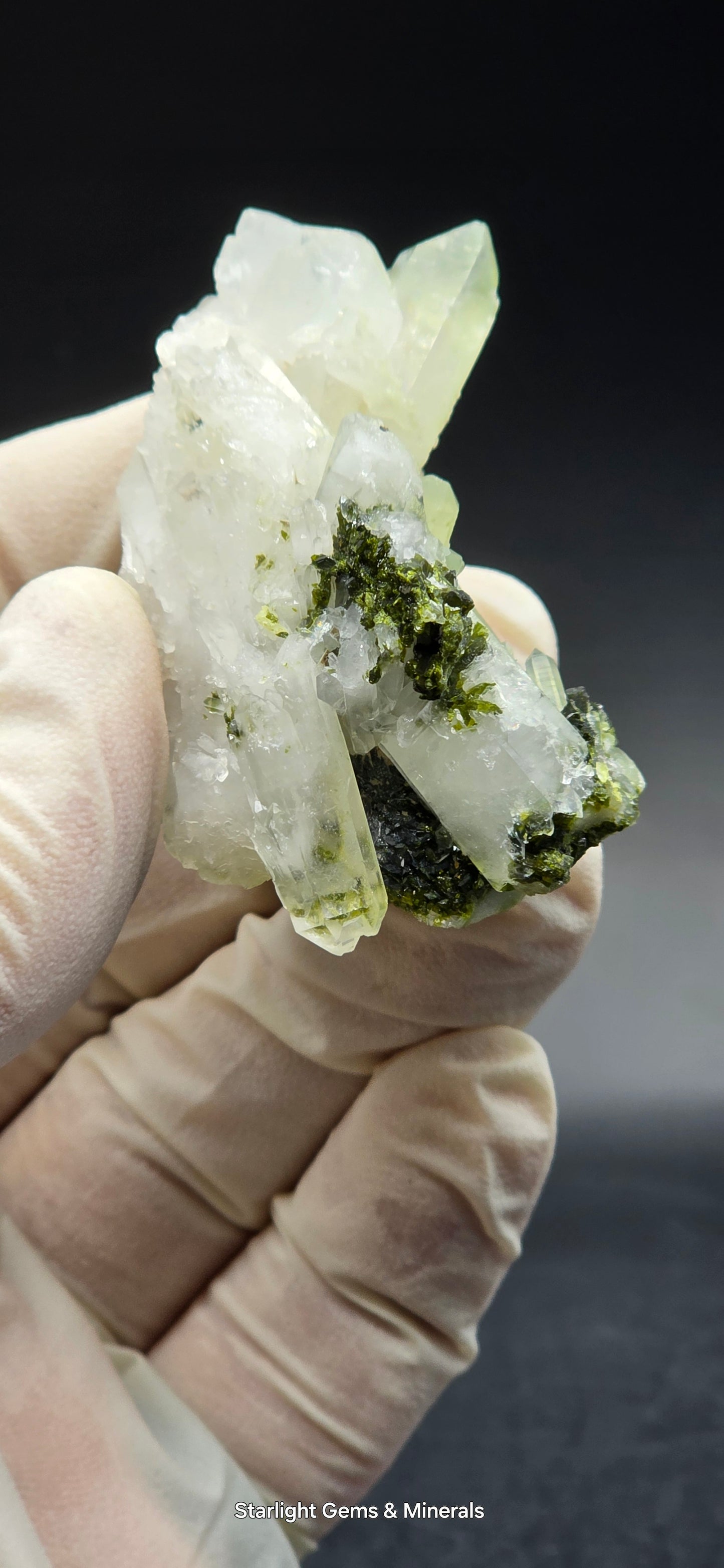 Brazilian Super Seven Coderite Quartz w/ Epidote on Matrix!