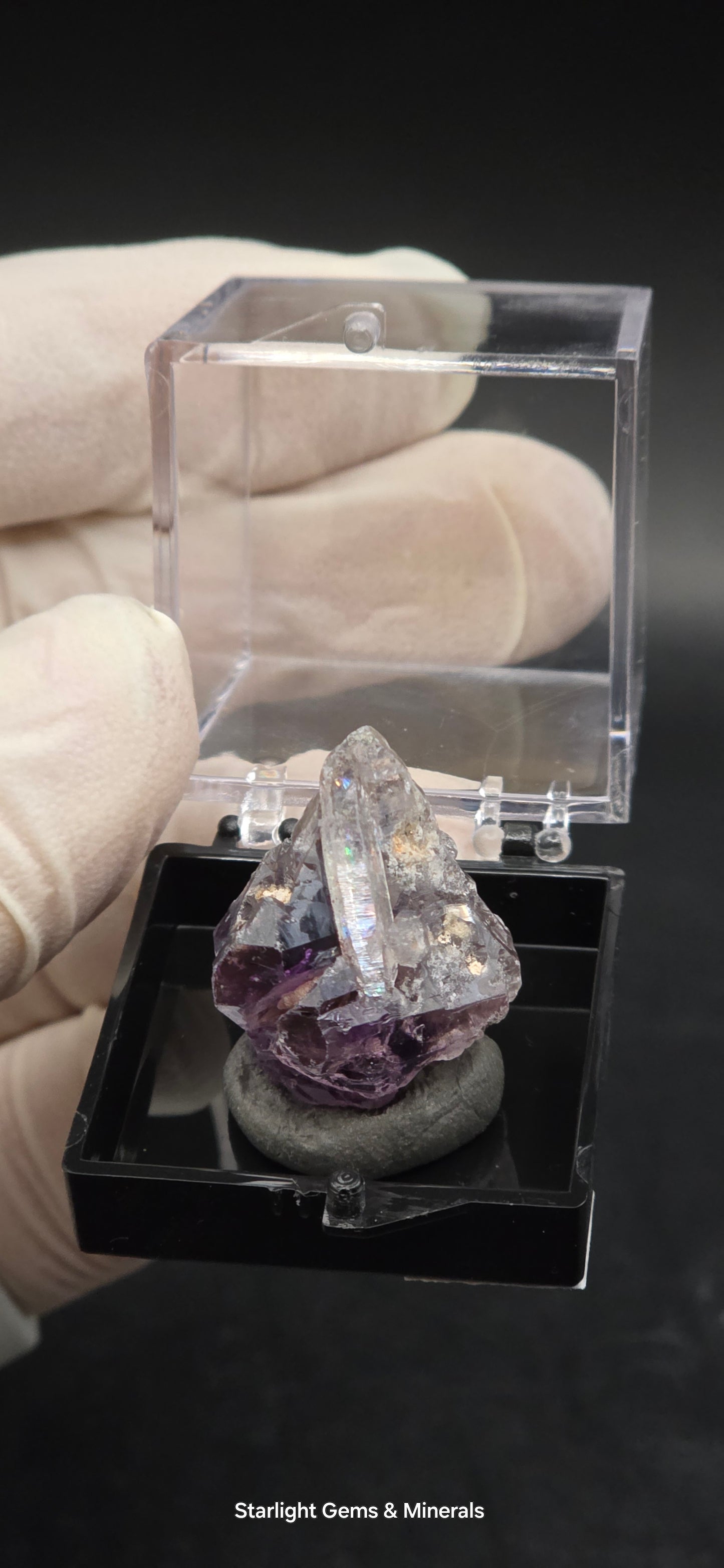 DT Prism Quartz on Shangaan Enhydro Phantom Amethyst Zimbabwe