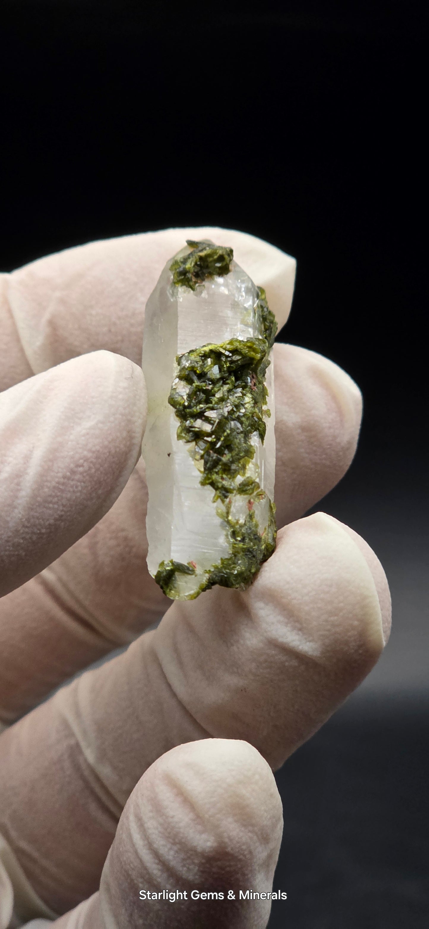 Brazilian S7 Key Quartz w/ Epidote!