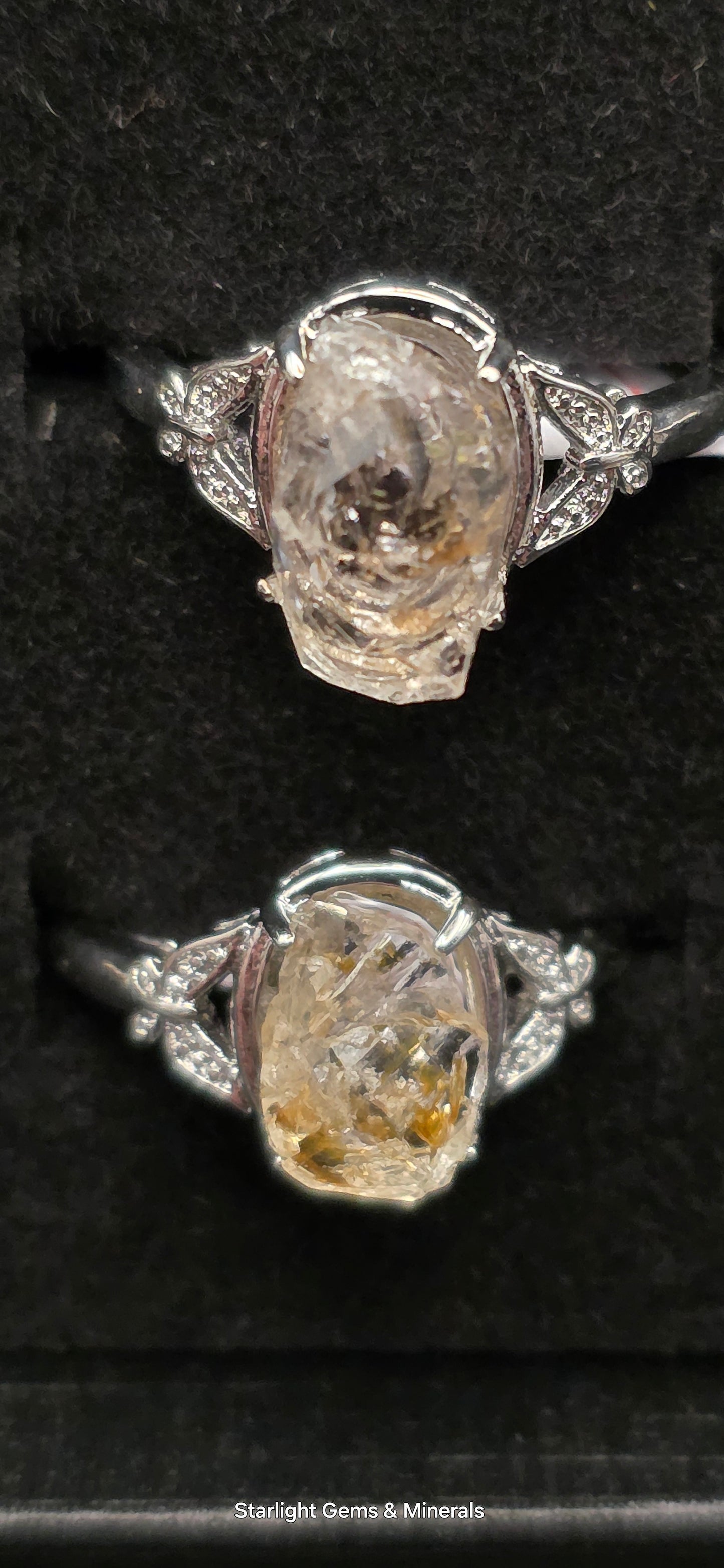 Adj. Firefly Spirit Quartz Rings! UV☆