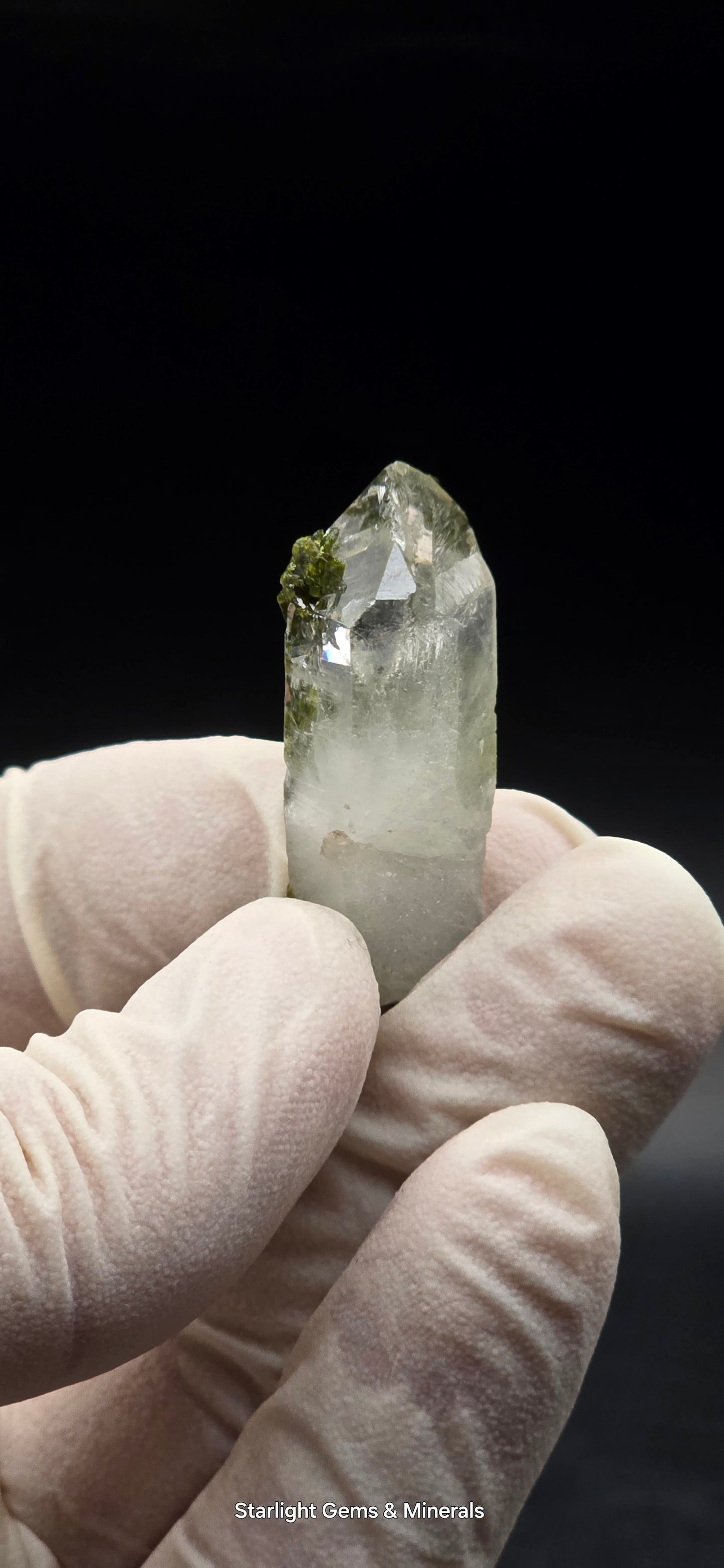 Brazilian S7 Key Quartz w/ Epidote!