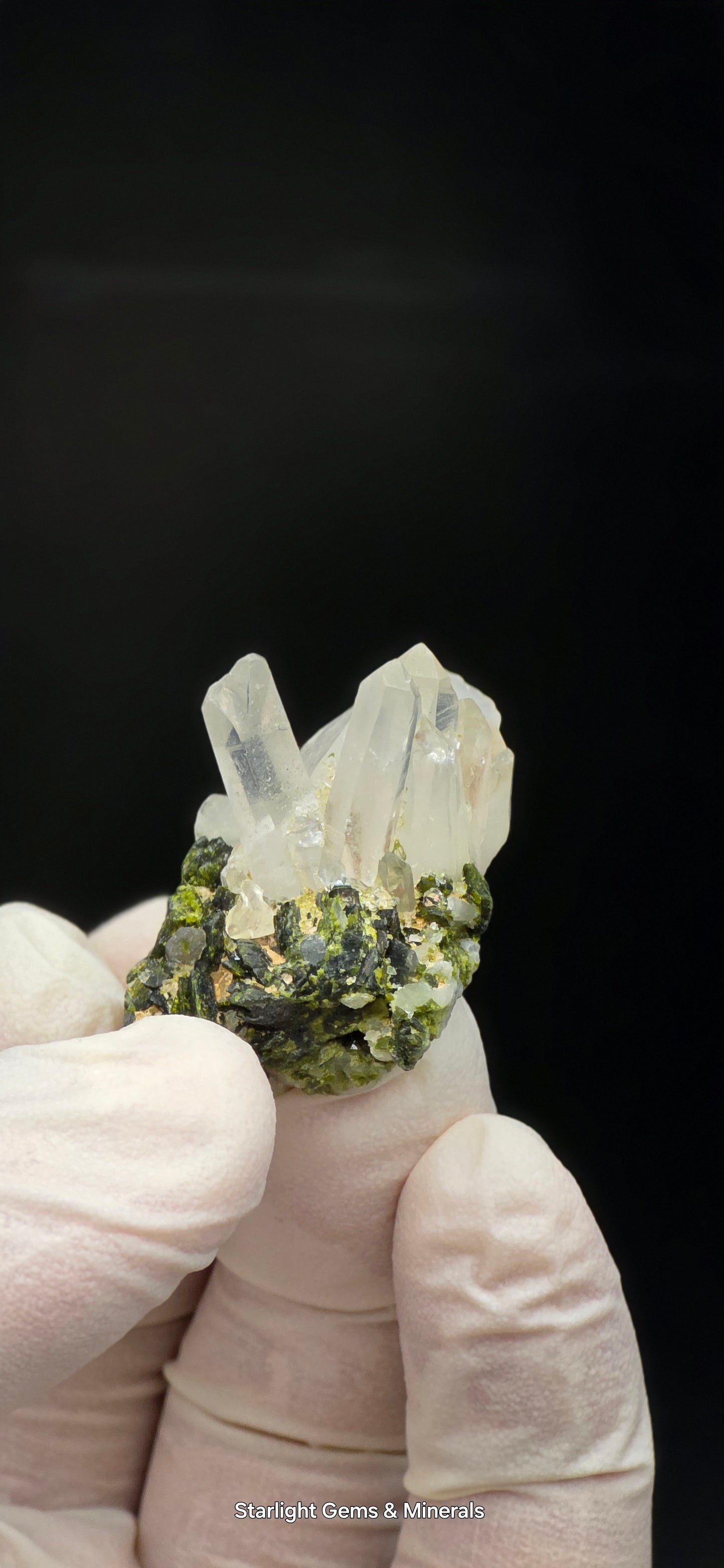 Brazilian S7 Quartz & Epidote Bloom, w/ Sprites!