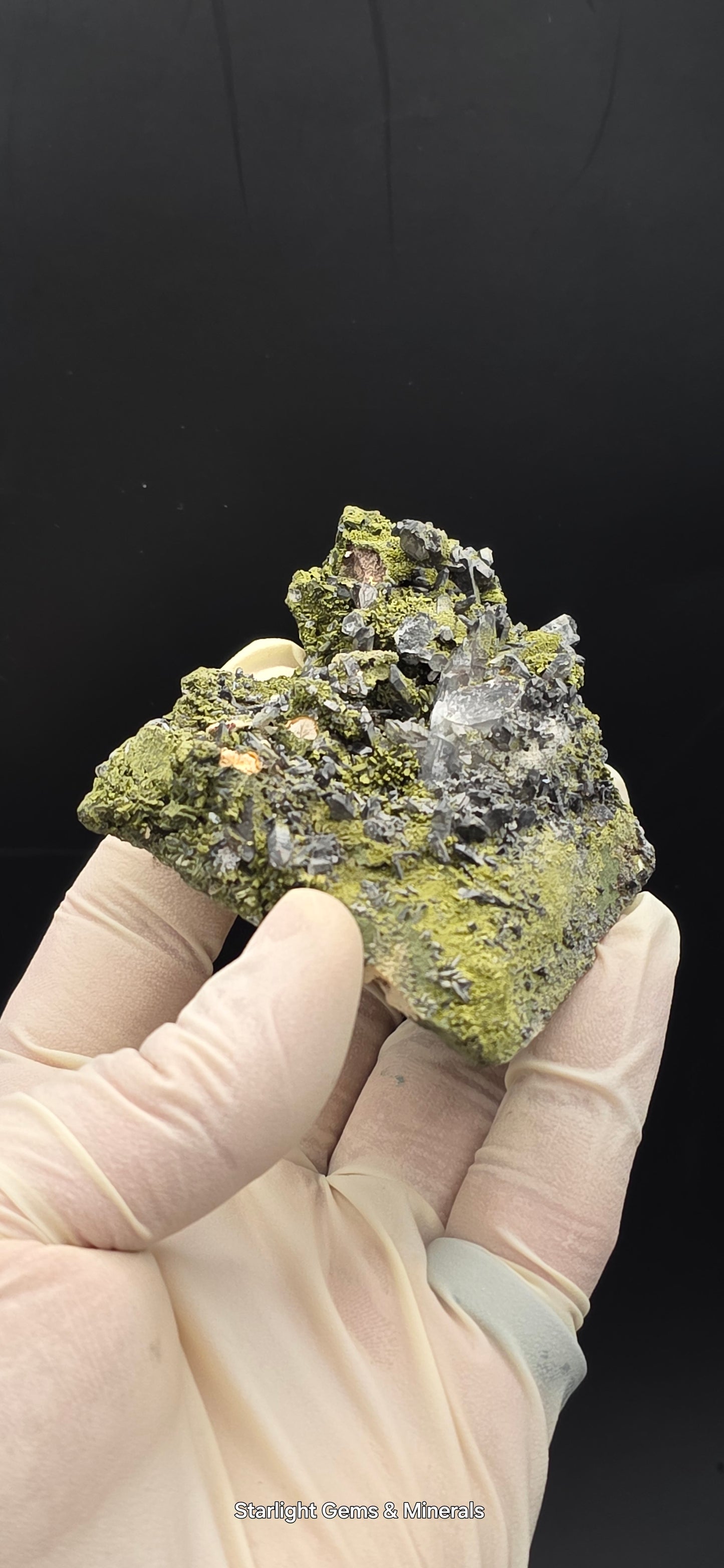 Epidote and Chlorite Included Brazilian Super Seven Quartz Matrix Forest!
