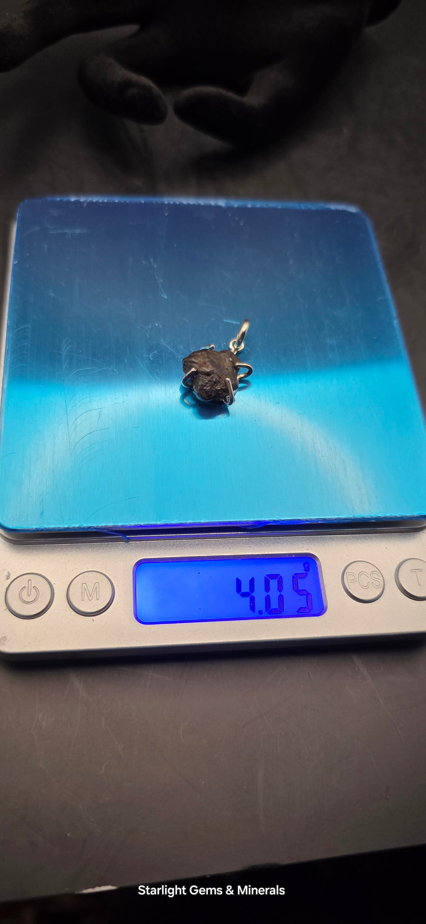 Sericho Meteorite in S-925 Pendant Setting. ( 2 of 2 )
