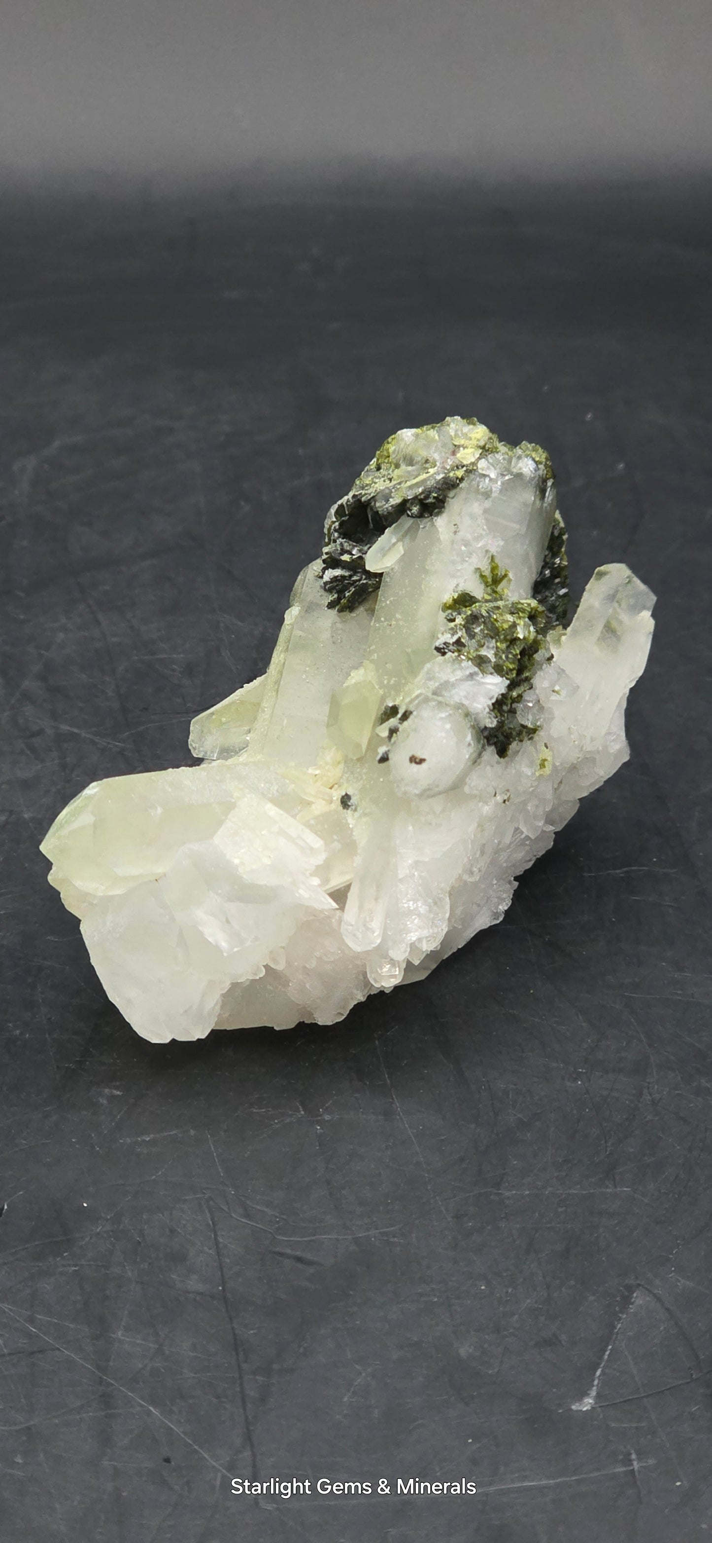 Brazilian Super Seven Coderite Quartz w/ Epidote on Matrix!