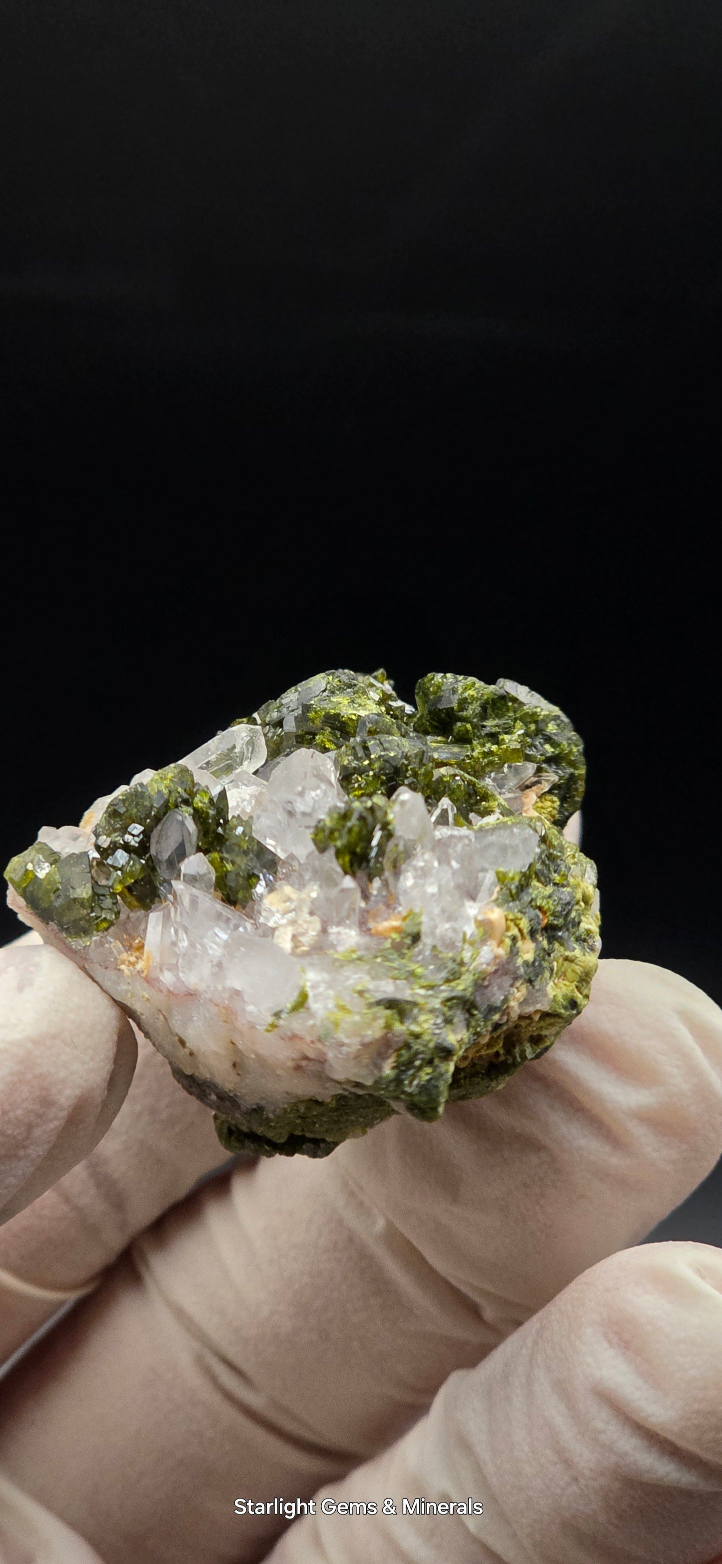 Brazilian Super Seven Quartz w/ Stunning Epidote Blades!