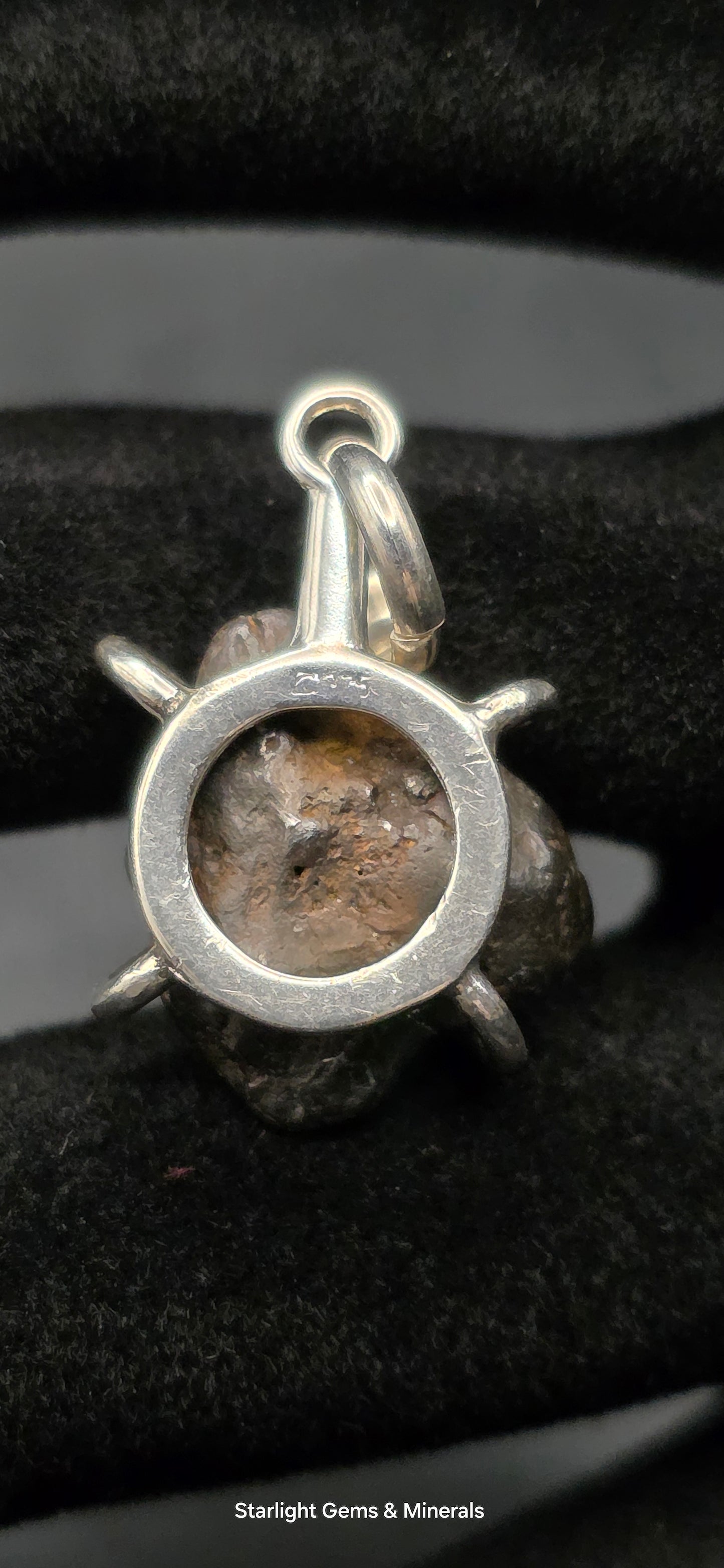 Sericho Meteorite in S-925 Pendant Setting. ( 2 of 2 )