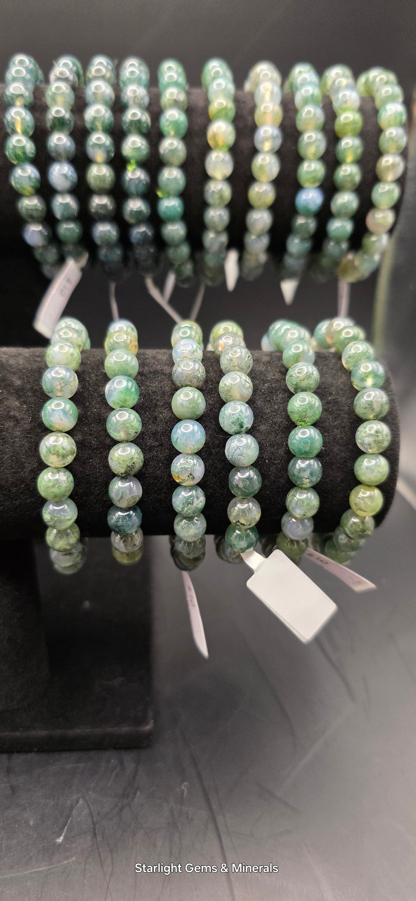 Moss Agate Bracelets