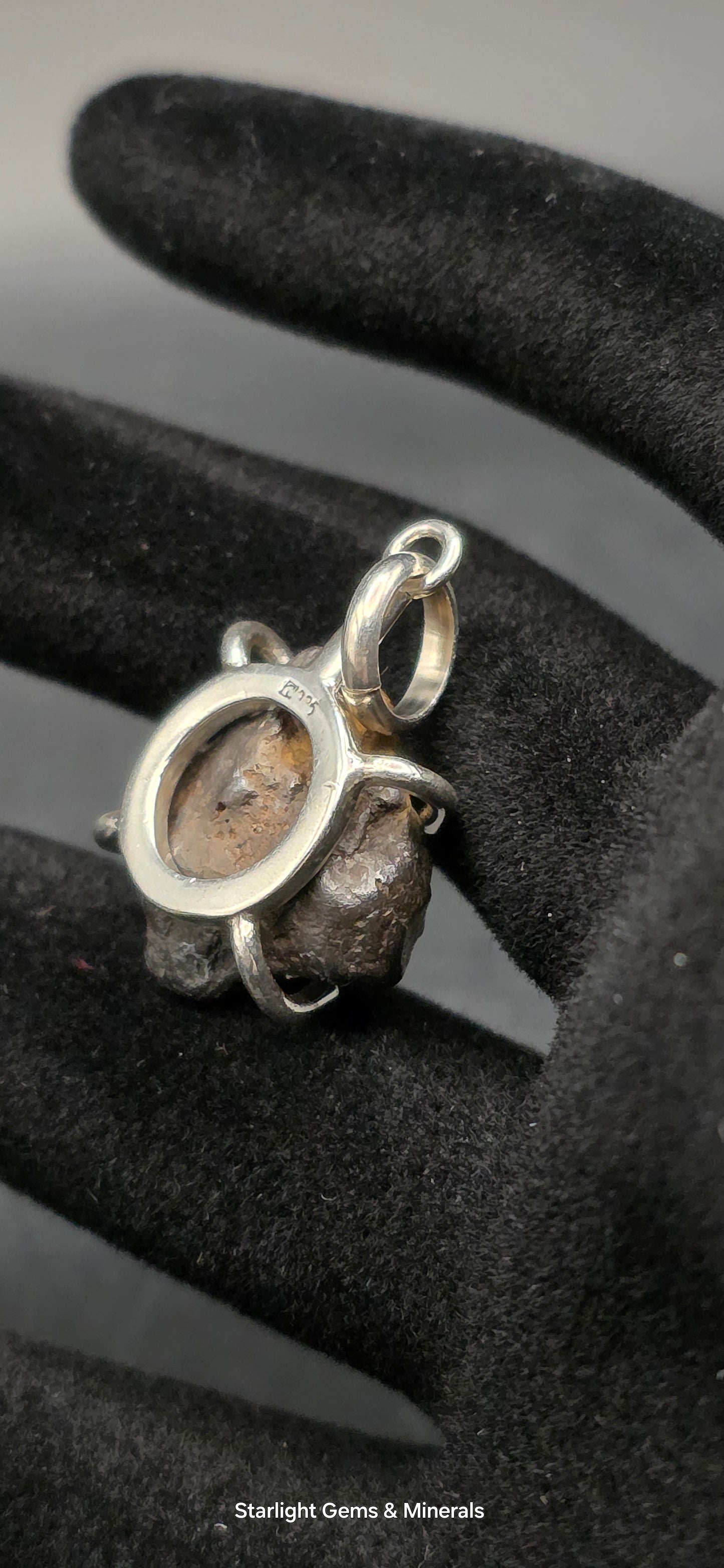 Sericho Meteorite in S-925 Pendant Setting. ( 2 of 2 )