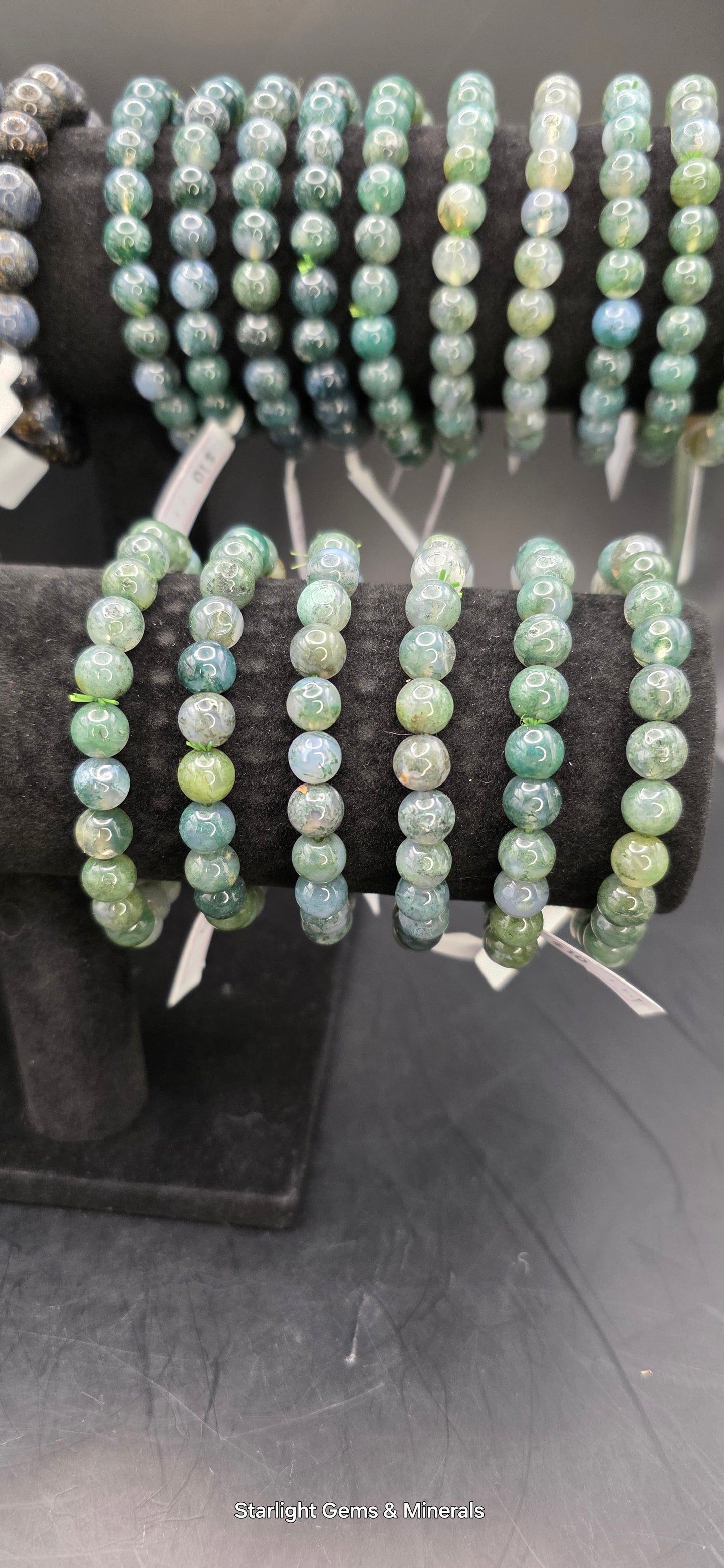 Moss Agate Bracelets