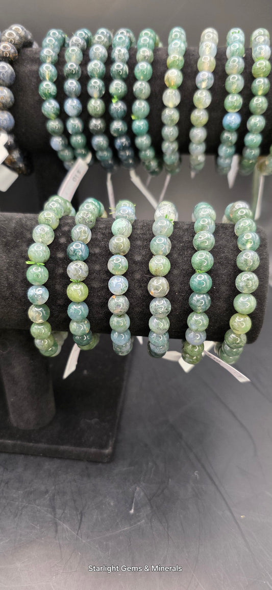 Moss Agate Bracelets