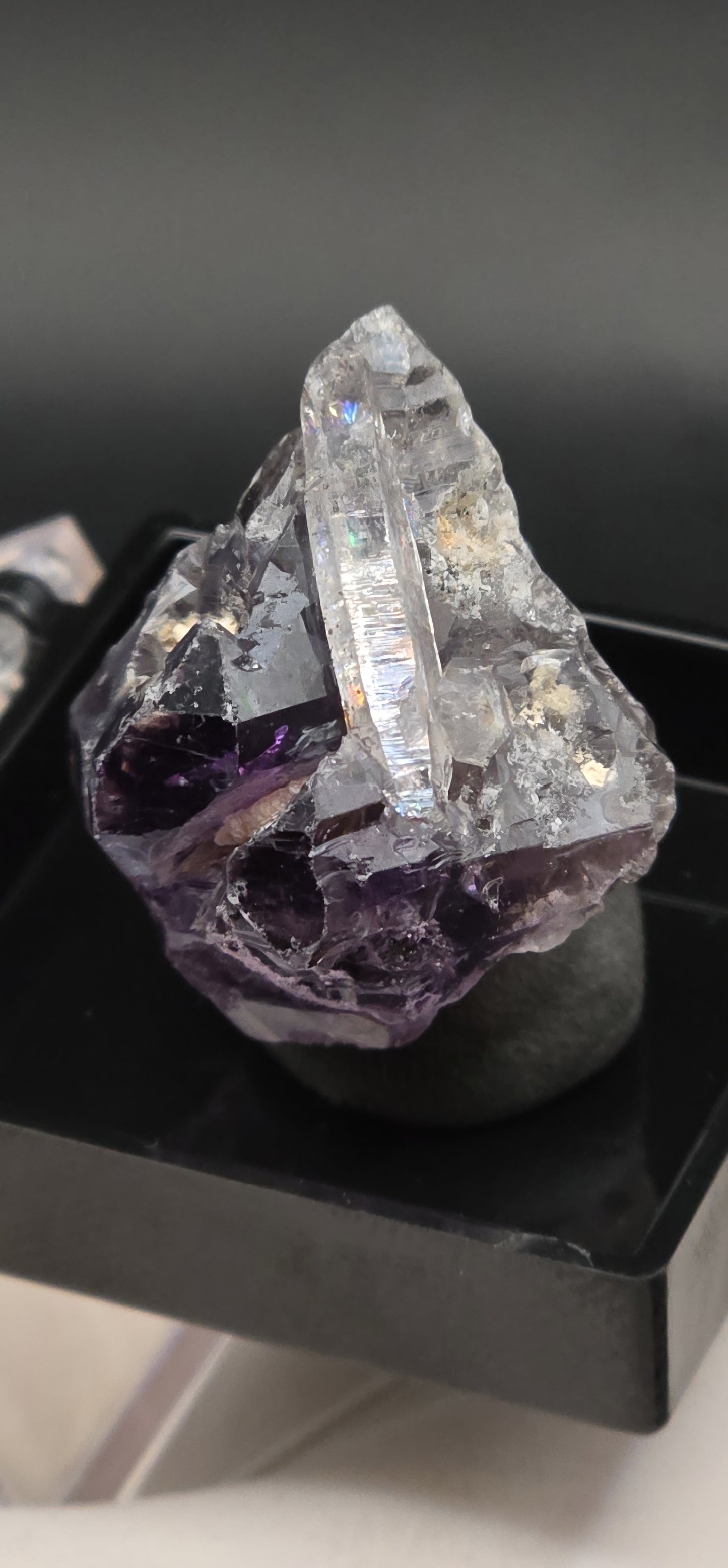 DT Prism Quartz on Shangaan Enhydro Phantom Amethyst Zimbabwe